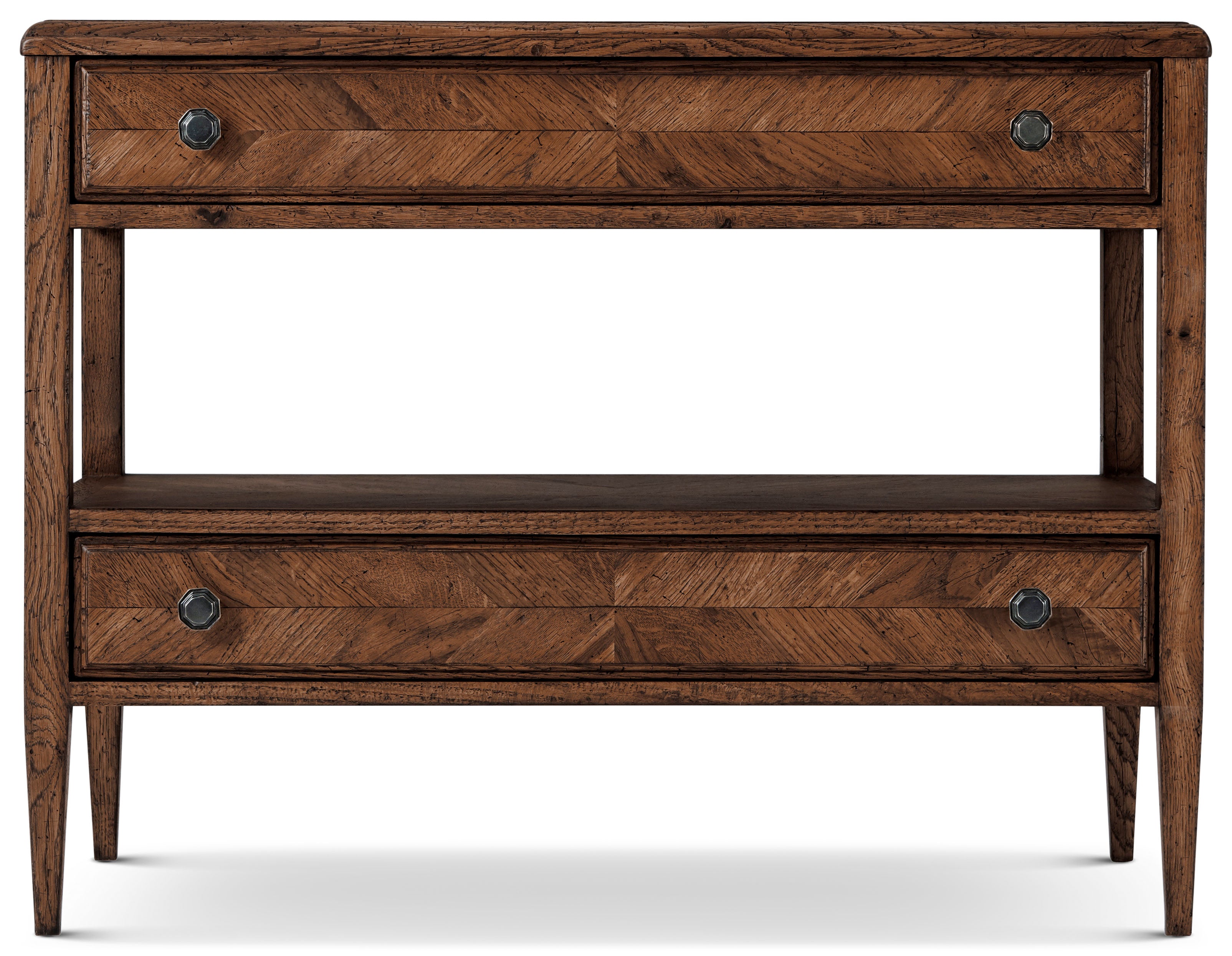 Nova Night Stand in VCF1672.1C2M3F_Dusk_Finish / Oak, Veneer, Aluminium - Theodore Alexander