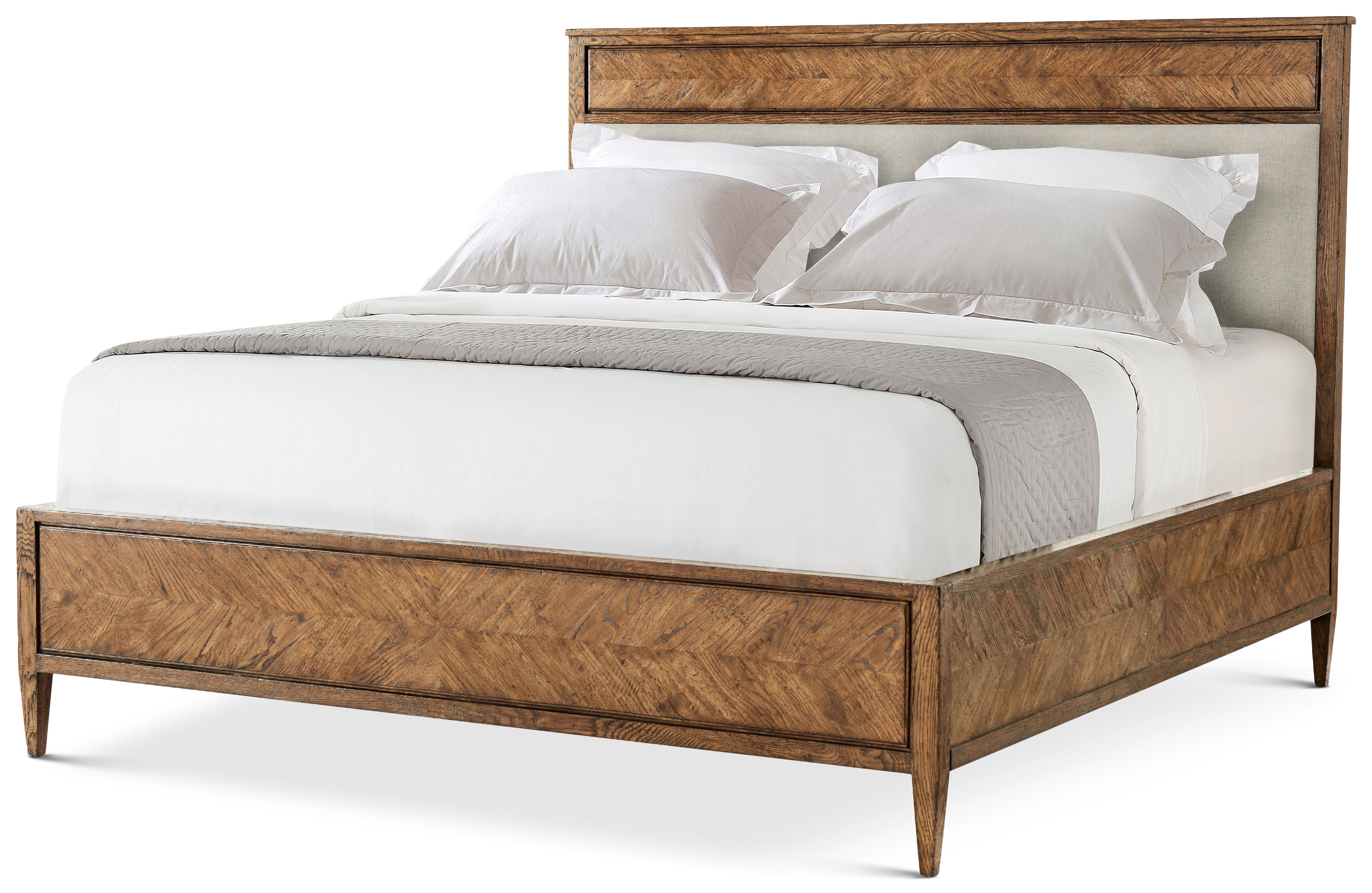 Nova Queen Bed II in VCF1671.1C2M3F_Dawn_Finish / Oak, Veneer - Theodore Alexander