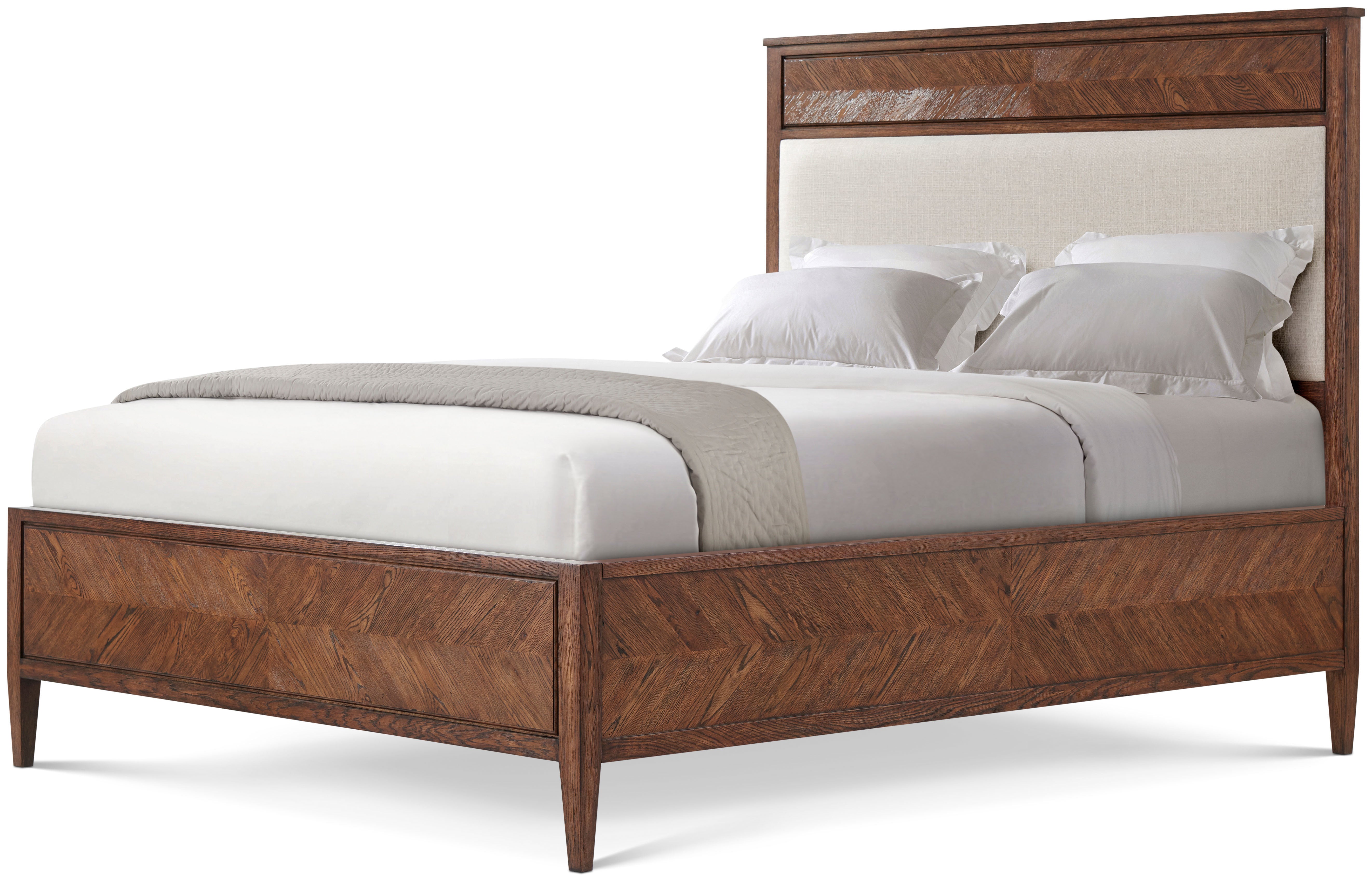 Nova Queen Bed II in VCF1672.1C2M3F_Dusk_Finish / Oak, Veneer - Theodore Alexander