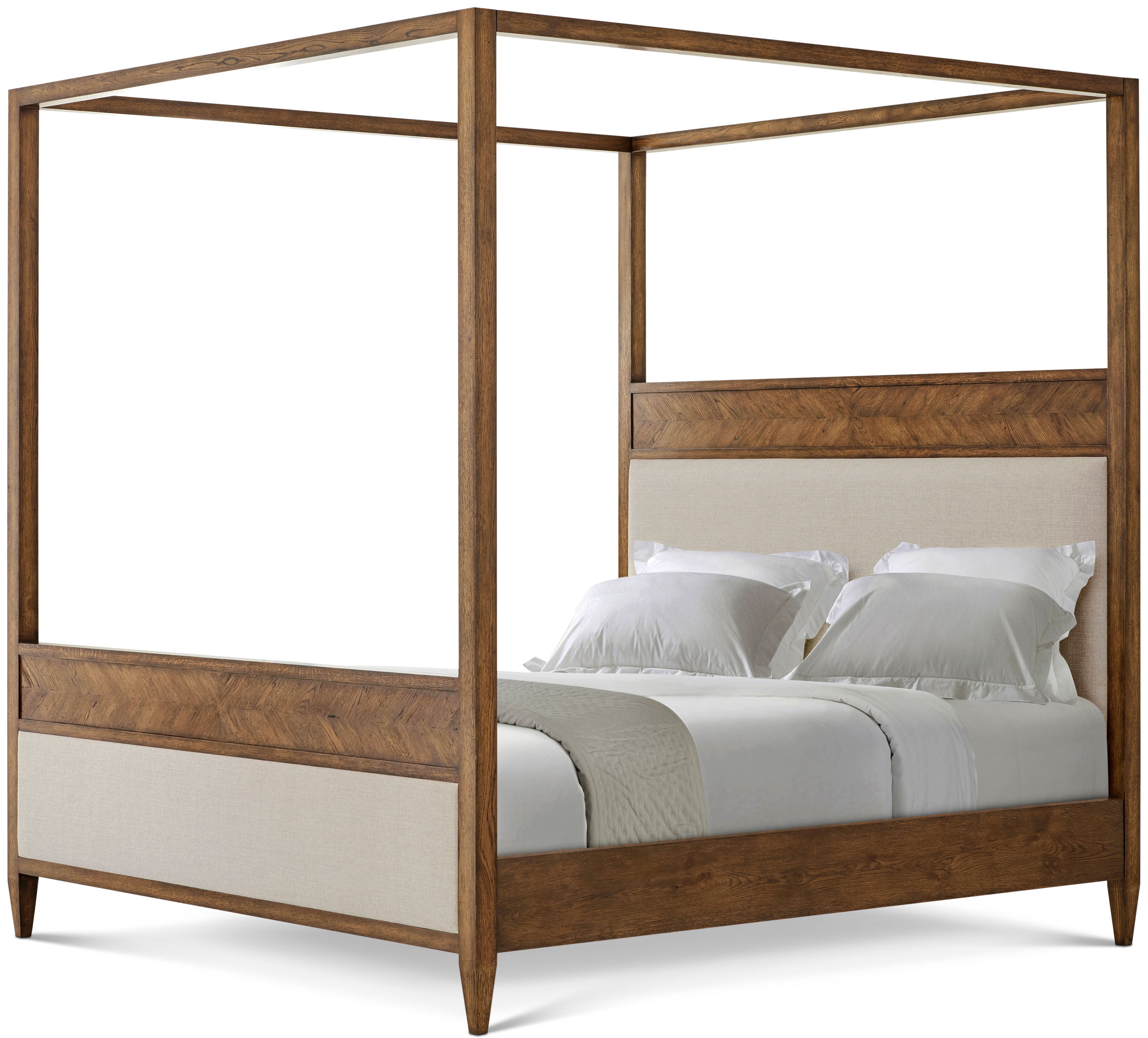 NOVA Canopy Bed US King in VCF1671.1C2M3F_Dawn_Finish / Solid Wood, Veneer - Theodore Alexander