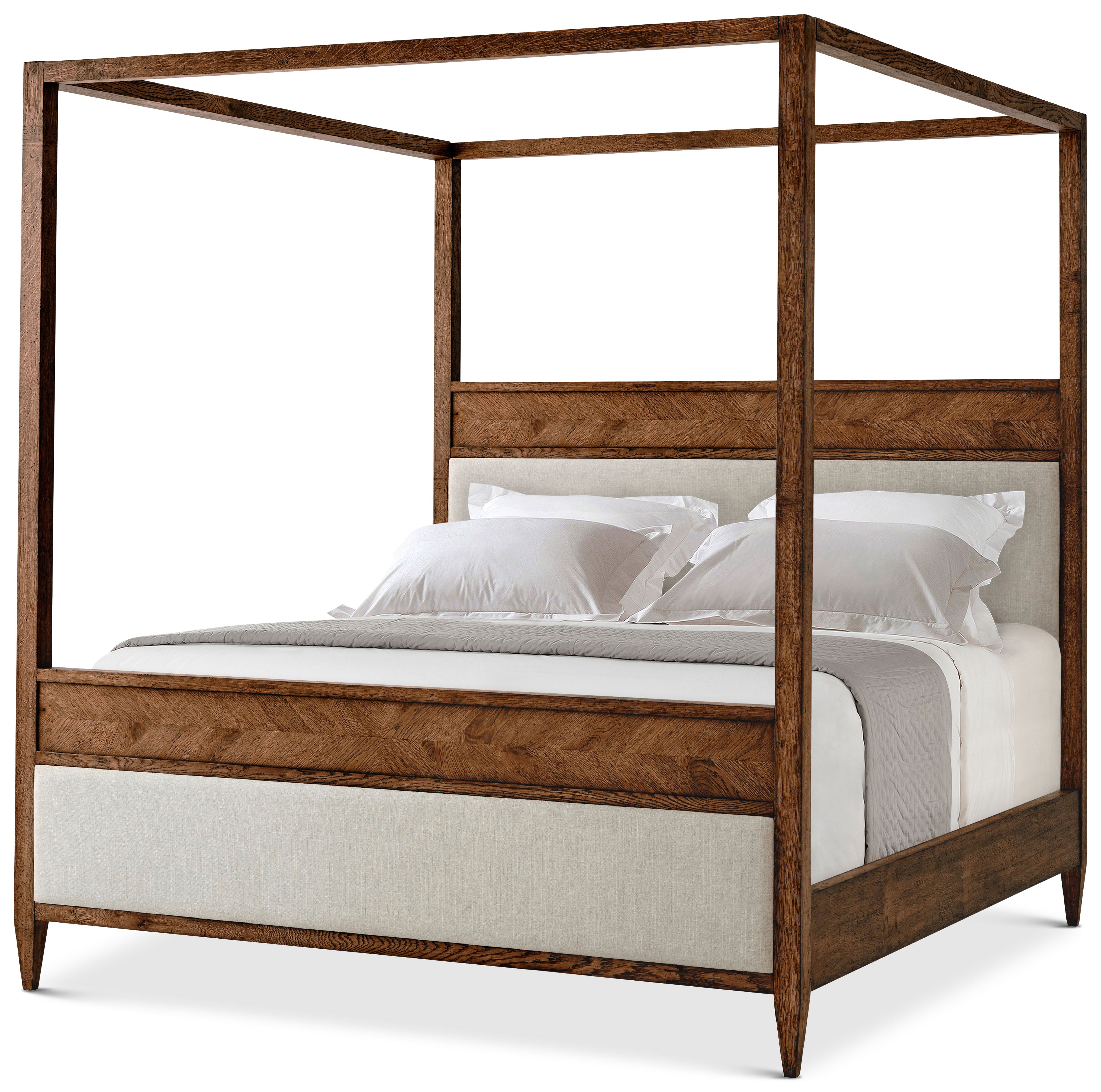 NOVA Canopy Bed US King in VCF1672.1C2M3F_Dusk_Finish / Solid Wood, Veneer - Theodore Alexander