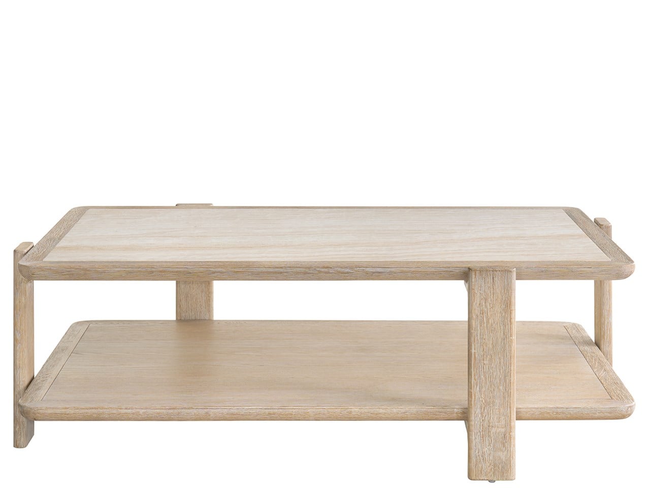 Modern Desert and Stone Cocktail Table