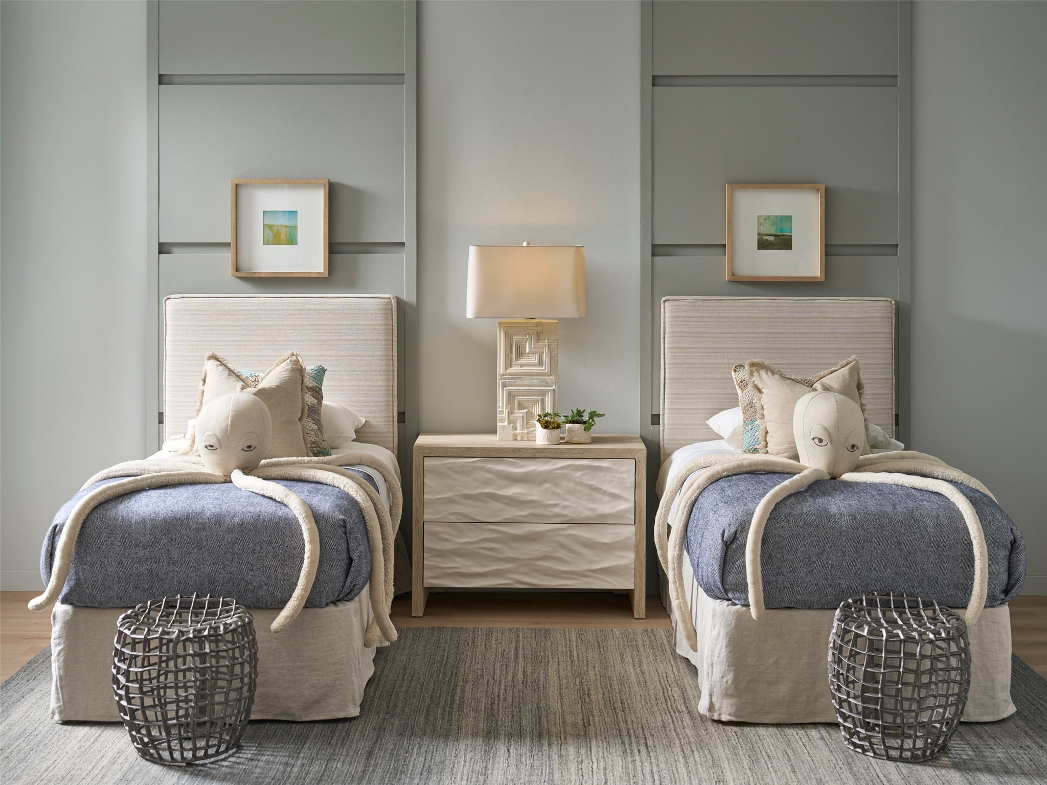 Oasis- Coastal Living Home Collection Drift Upholstered Headboard Twin