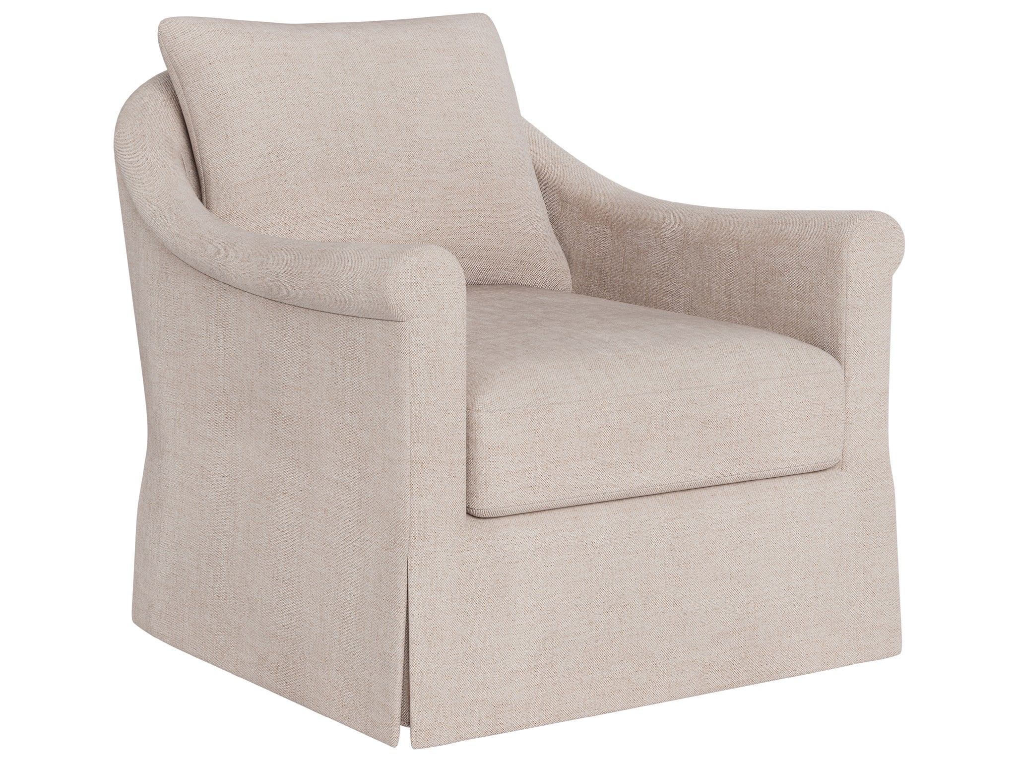Rowan Skirted Swivel Chair - Special Order