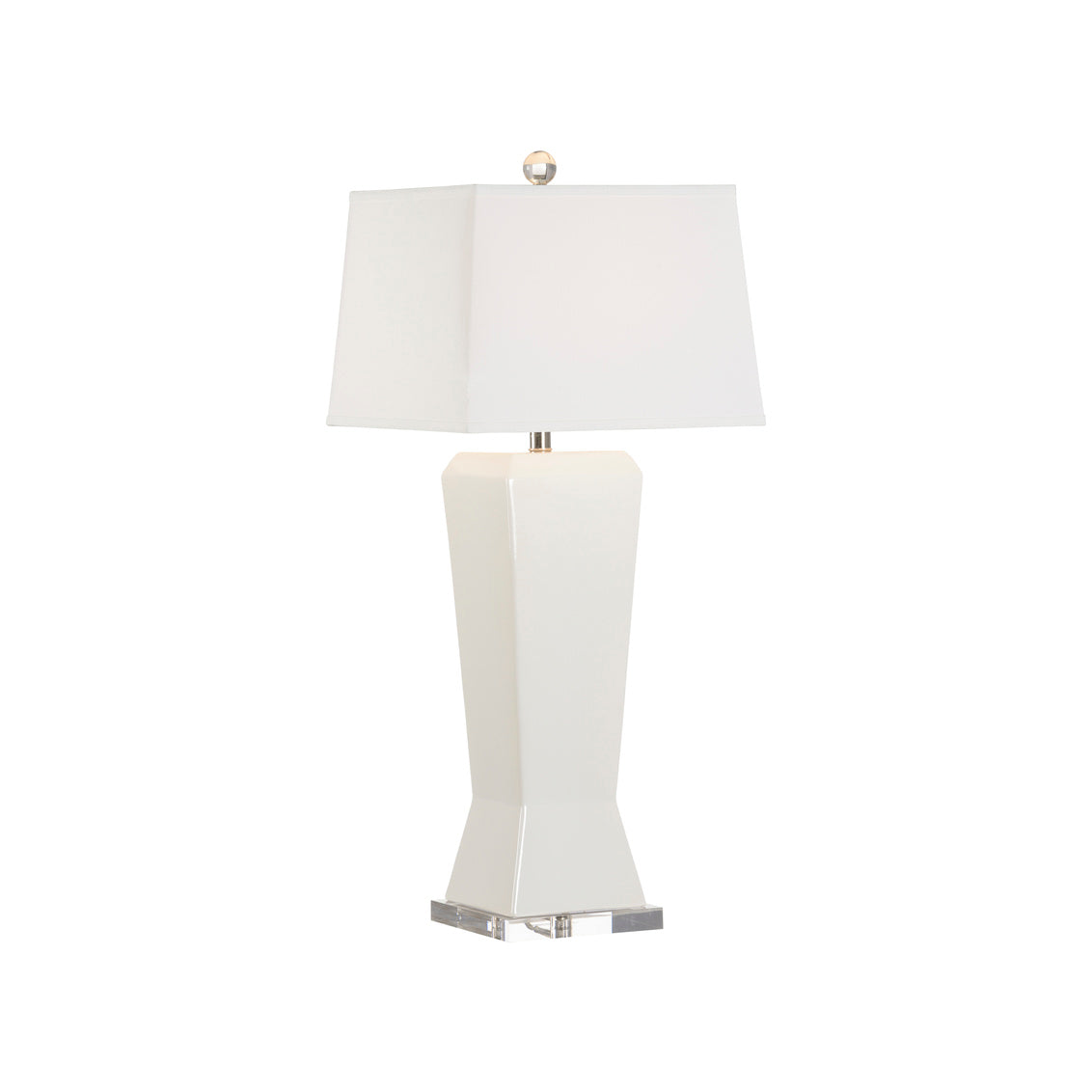 Albion Table Lamp - White in 36 / Ceramic/Porcelain - Chelsea House