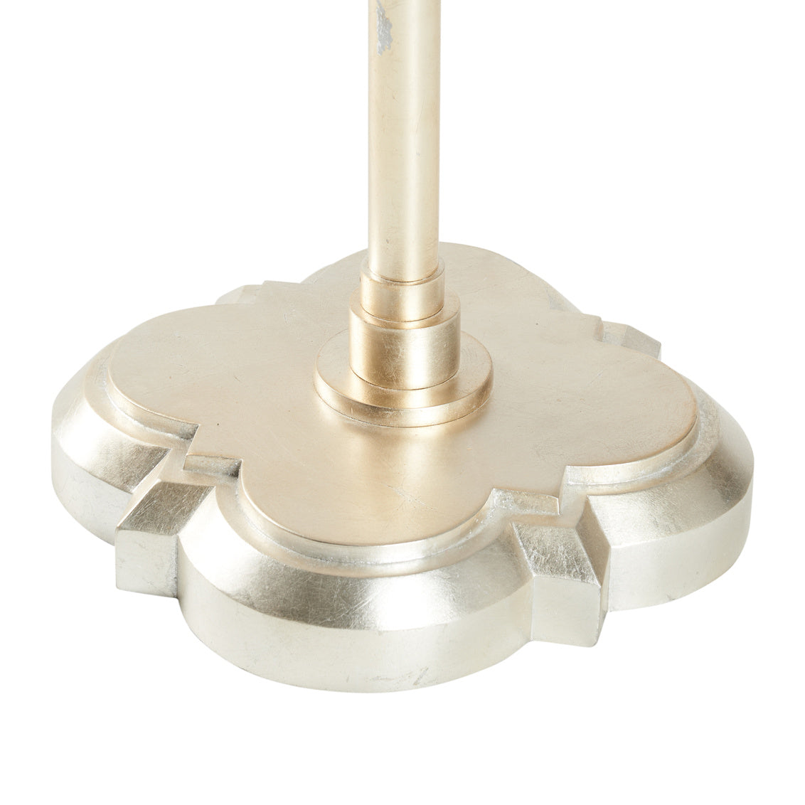 Quatrefoil Floor Lamp - Silver Leaf in Antique Silver Leaf / Metal - Chelsea House