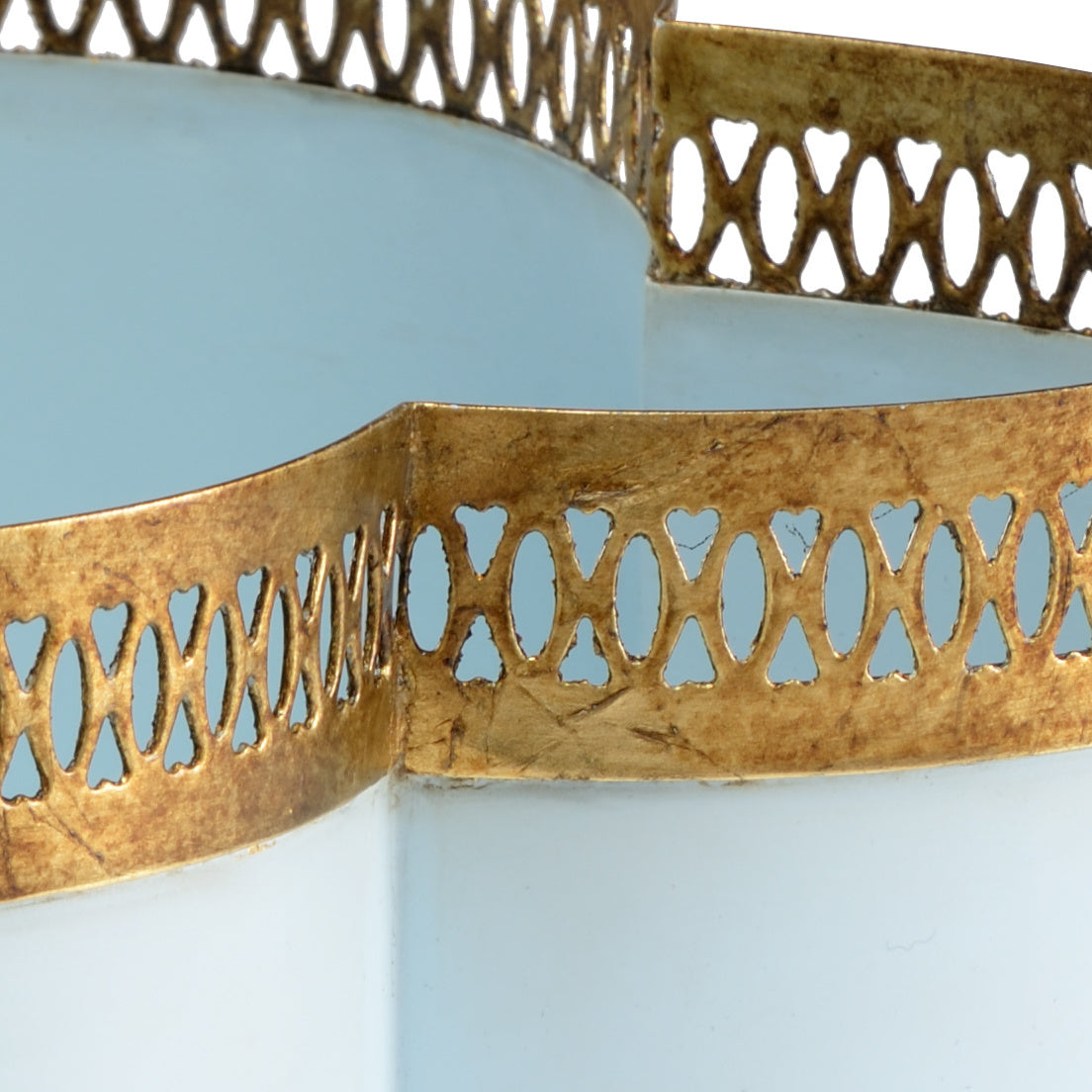 Tracery Cachepot - Lagoon (Sm) in 6.5 / Iron - Chelsea House