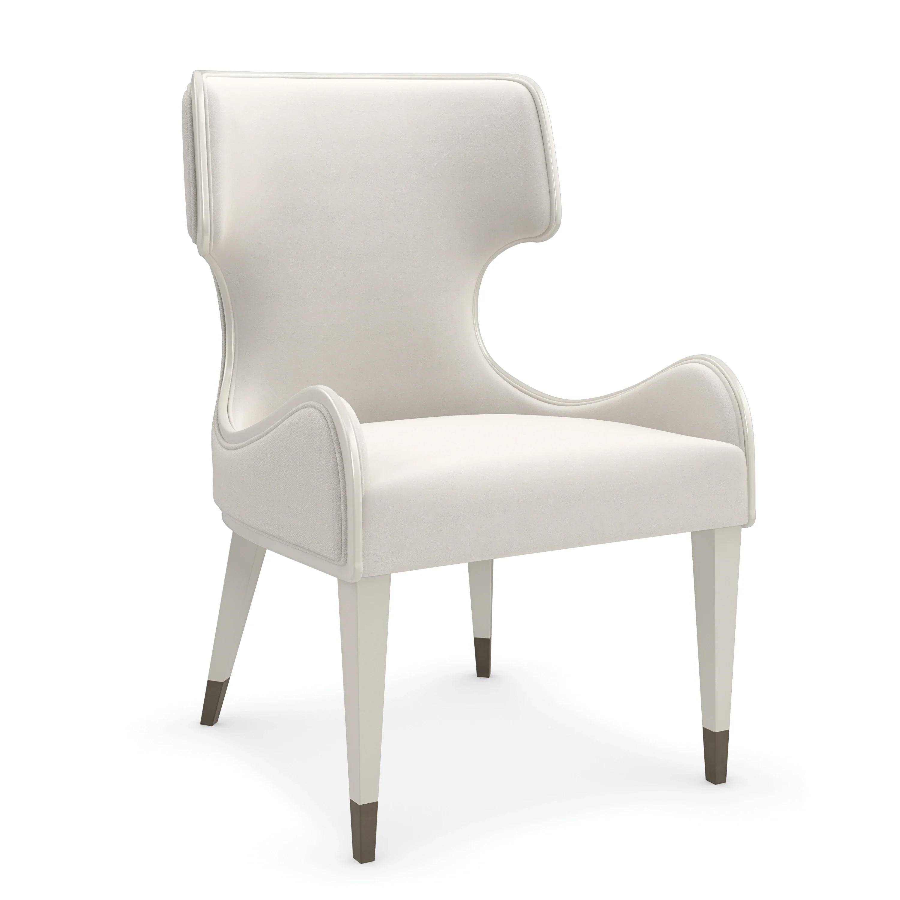 Valentina Uph Arm Chair - Dining Chairs by Caracole
