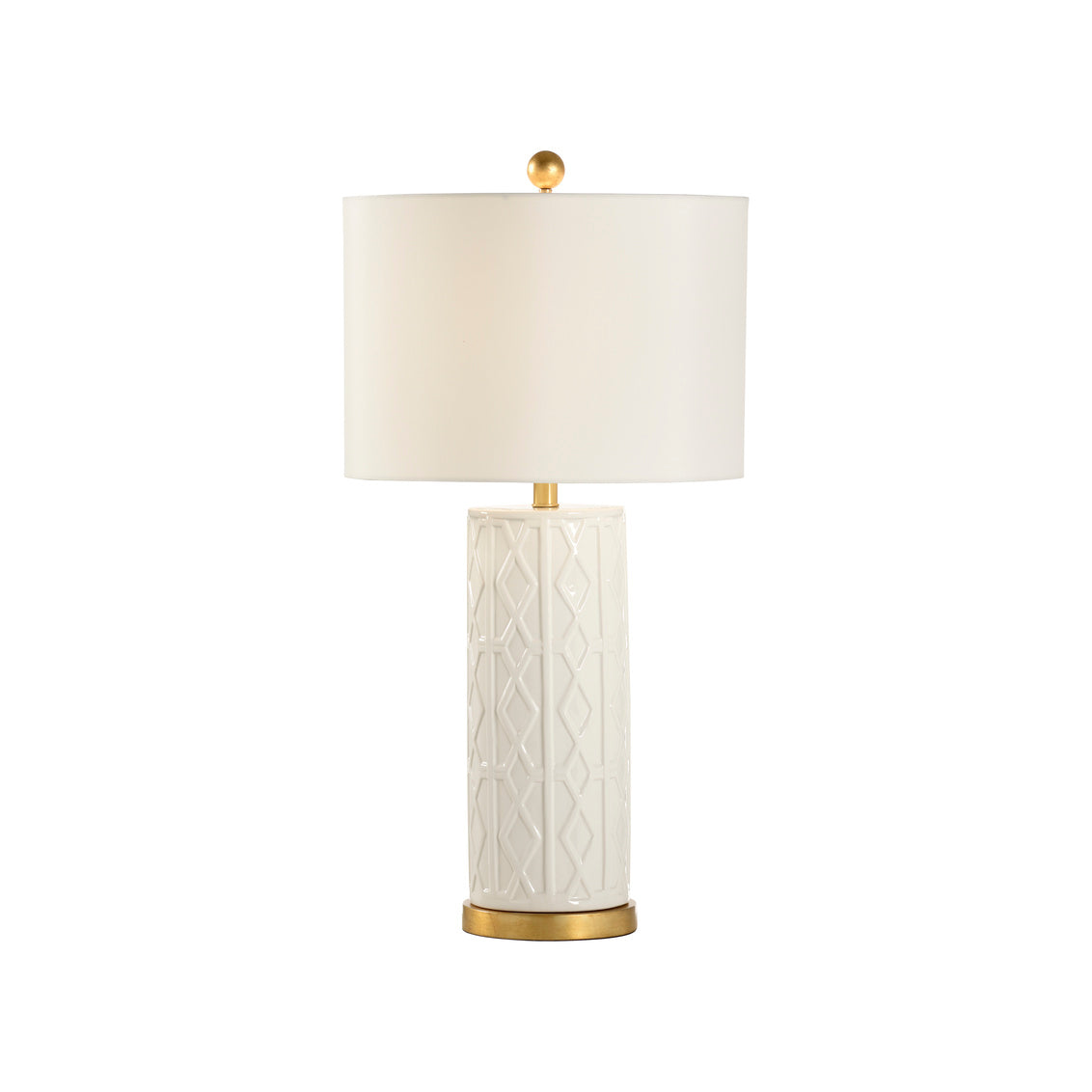 Andreu Lamp - White in 31 / Ceramic/Porcelain - Chelsea House