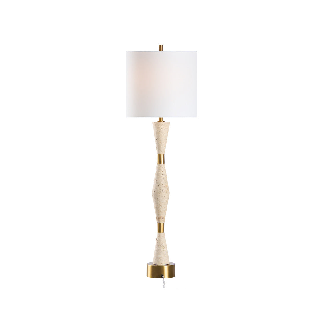 Metroline Travertine Lamp in 36 / Travertine - Chelsea House