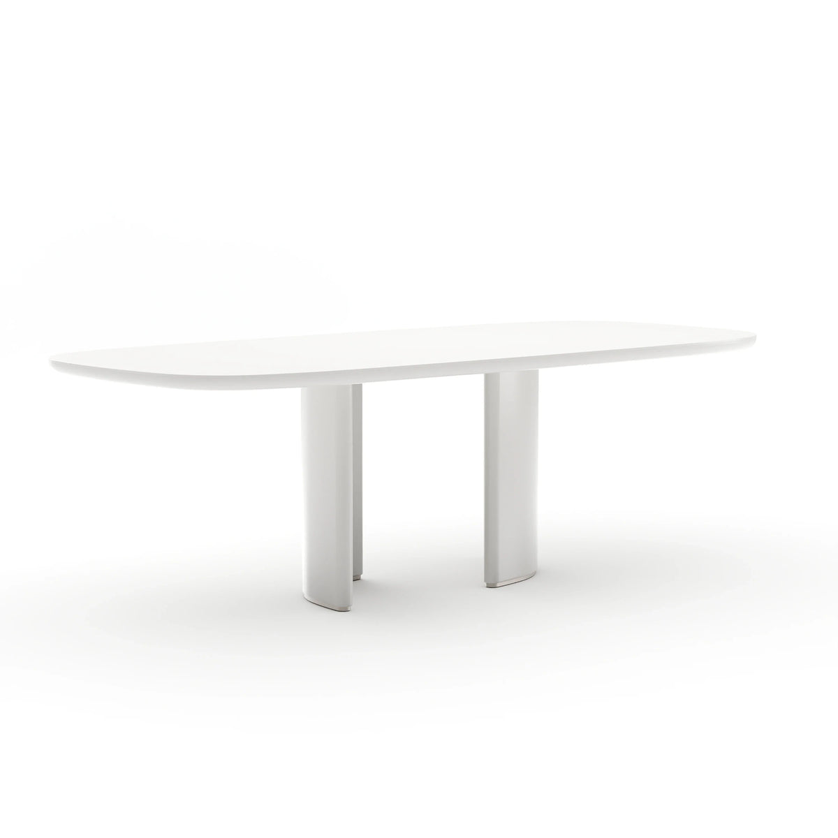 Tobie Rec Dining Table - Almond Milk