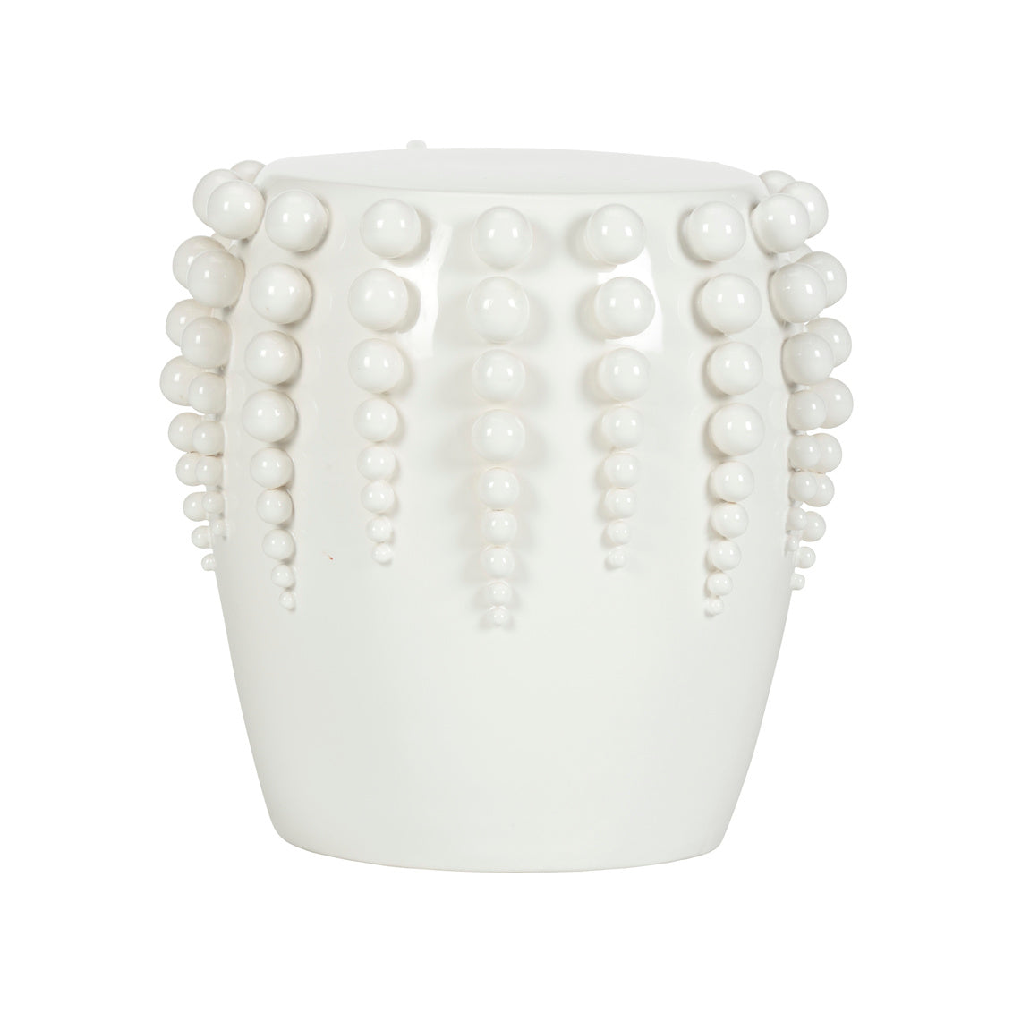 Sea Urchin Garden Seat - White in 18 / Ceramic/Porcelain - Chelsea House