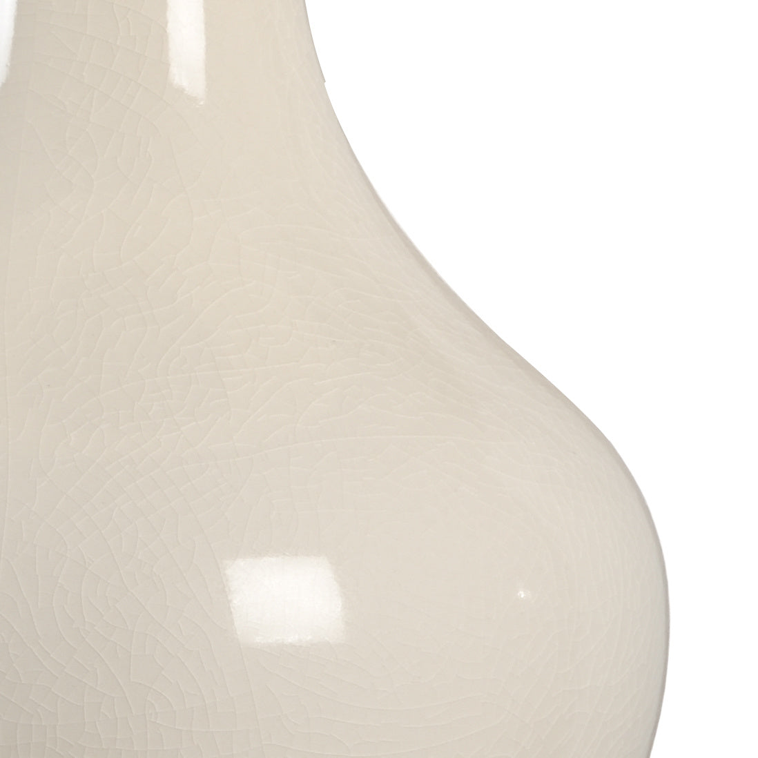 Charles Vase Lamp - Cream in 32 / Ceramic/Porcelain - Chelsea House