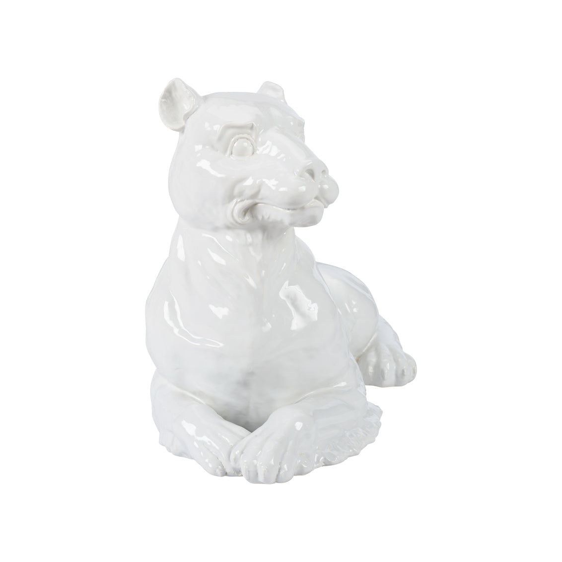 Meissen Lioness in White Glaze / Ceramic/Porcelain - Chelsea House