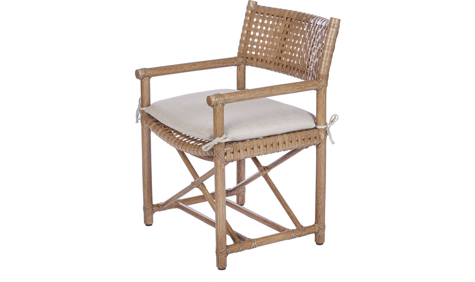 Antalya Laced Rawhide Arm Chair – Accent Chairs by Baker Furniture | Sutter & Vale