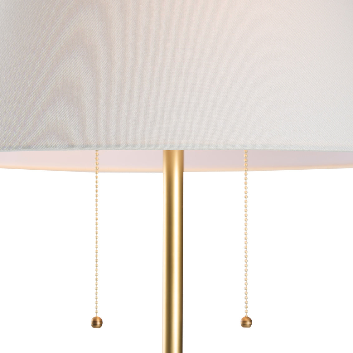 Skinny Mini Floor Lamp in Antique Brass/Brown / Steel - Chelsea House