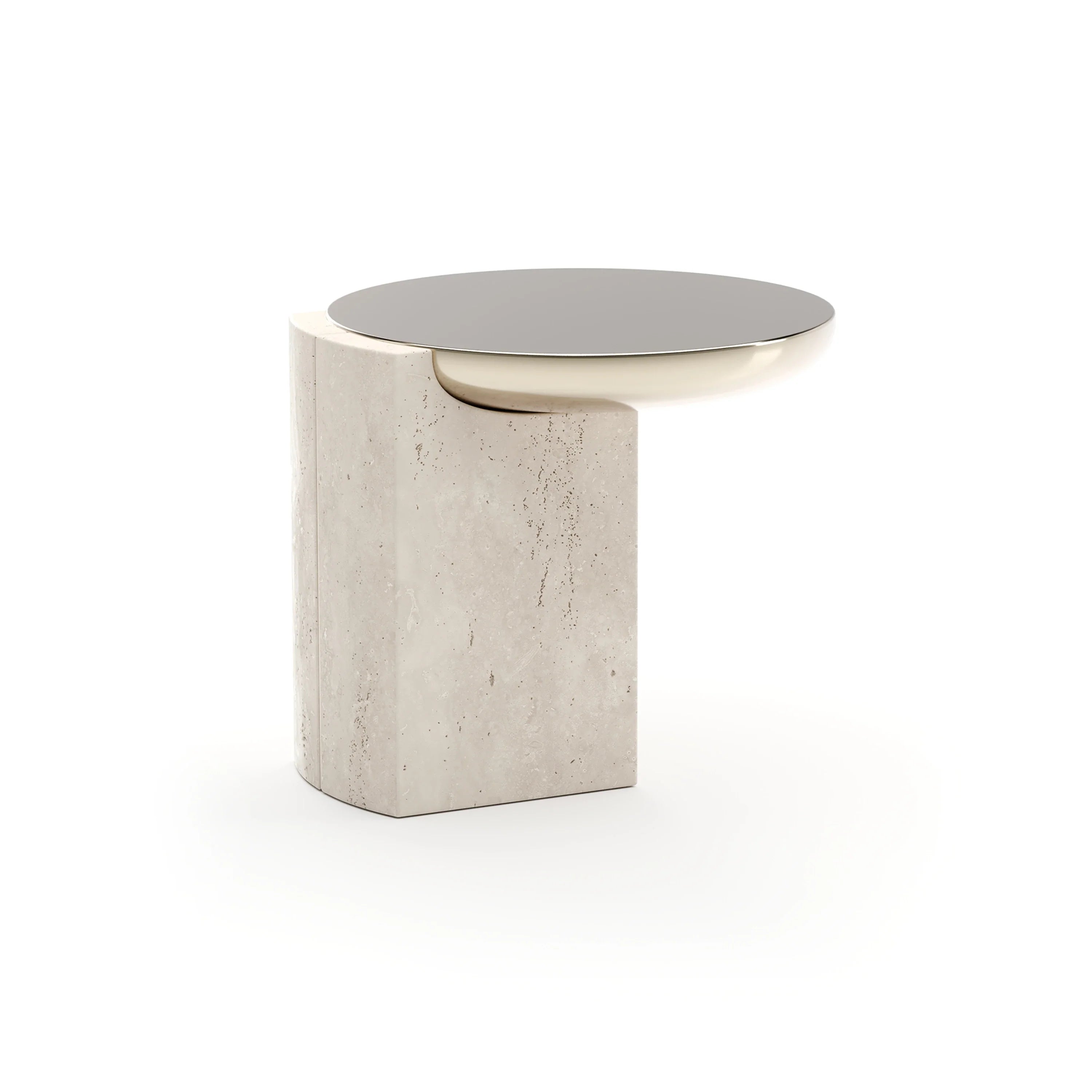 Overlap Round Side Table Light – Side & End Tables by Caracole | Sutter & Vale