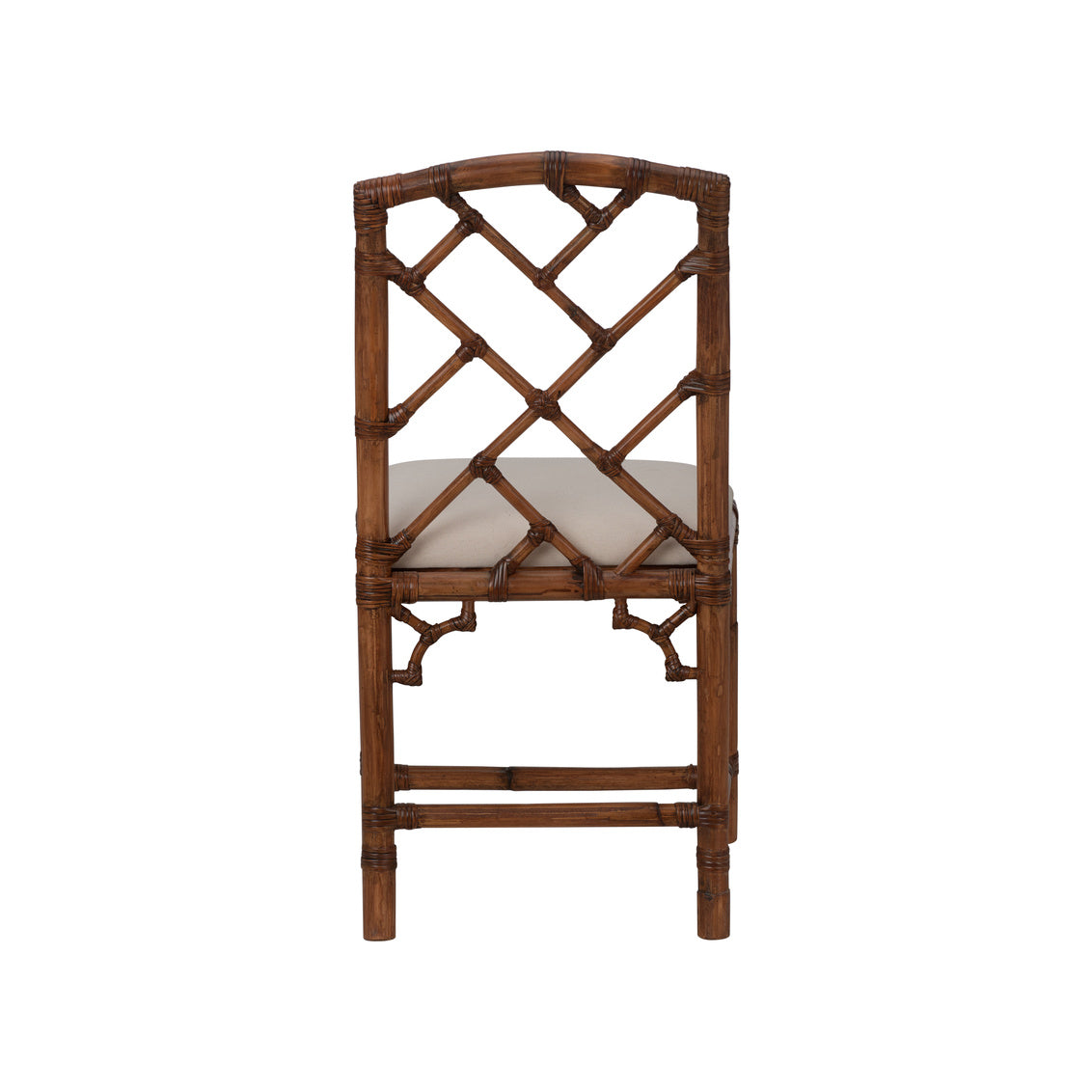 Chippendale Bamboo Chair - Brown in 35 / Rattan - Chelsea House