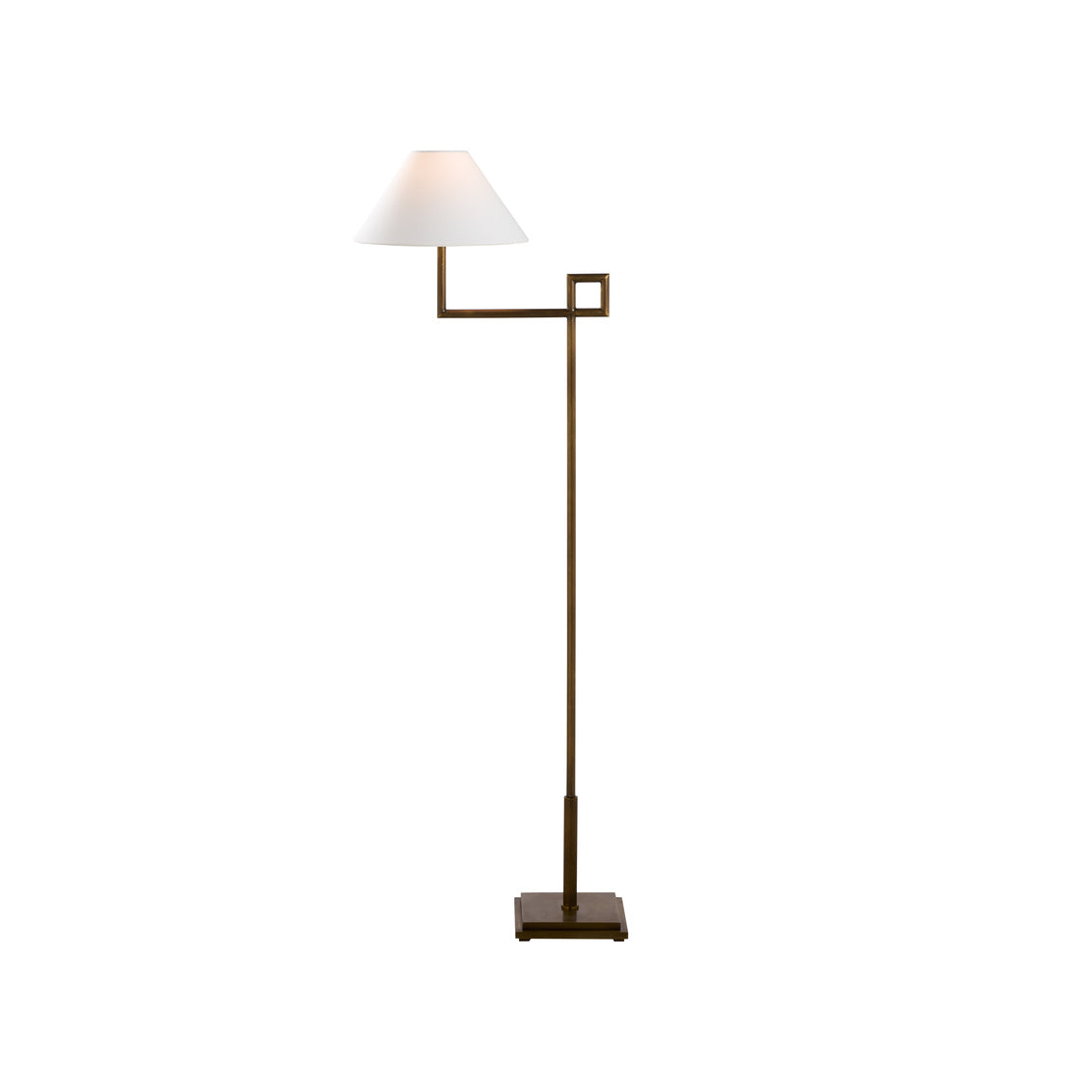 St. Dunstan Floor Lamp - Aged Brass in 55.5 / Metal - Chelsea House