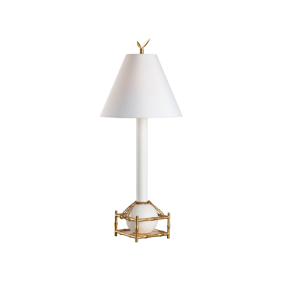 Tai Fu Table Lamp - White in 39 / Ceramic/Porcelain - Chelsea House