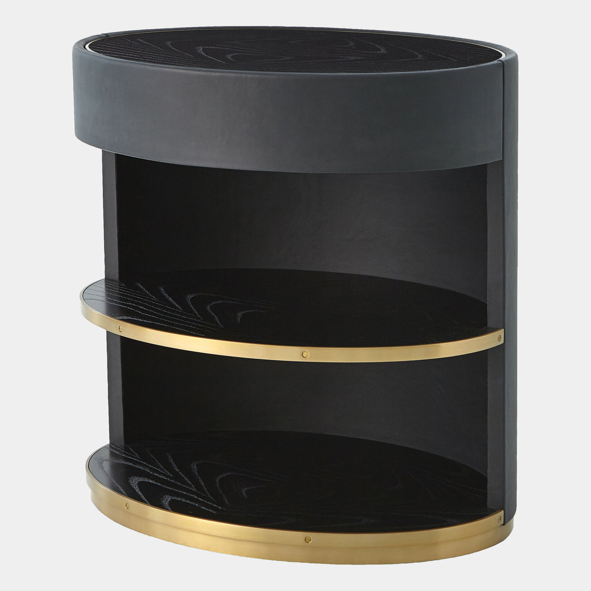 Ellipse Bedside Cabinet-Black