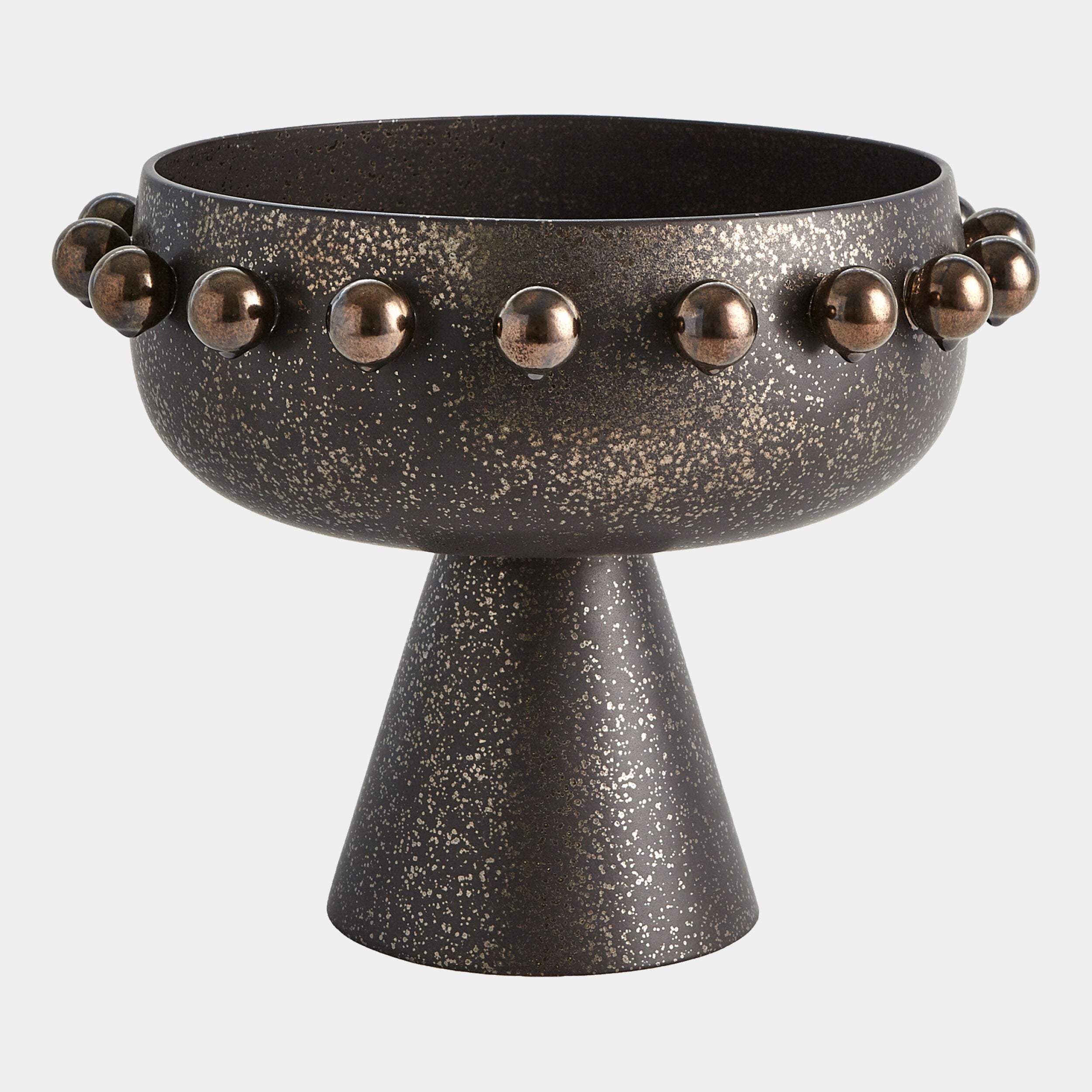 Aila Footed Bowl-Bronze