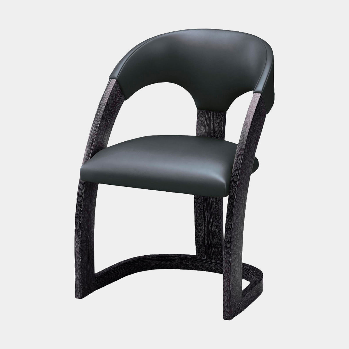 Delia Dining Chair-Ebony Cerused/Graphite