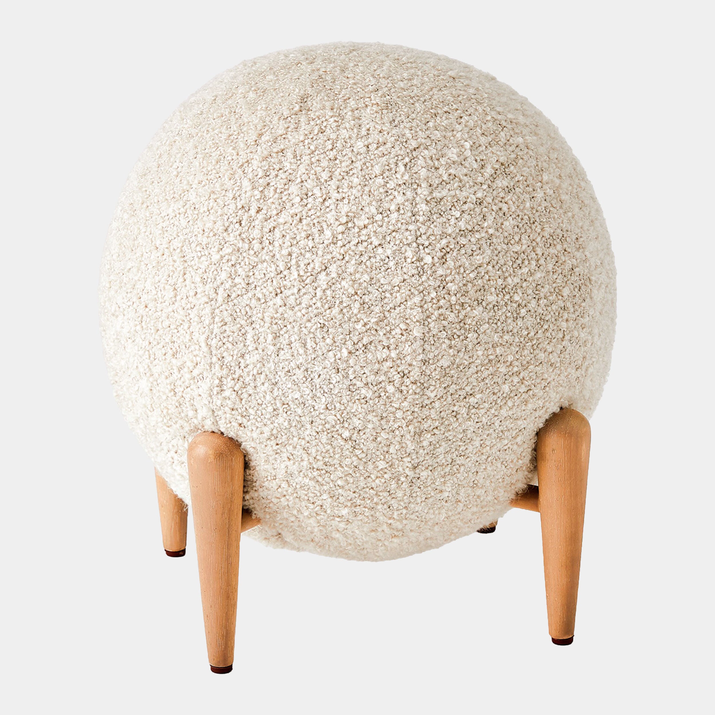 Lambert Shearling Ball Stool