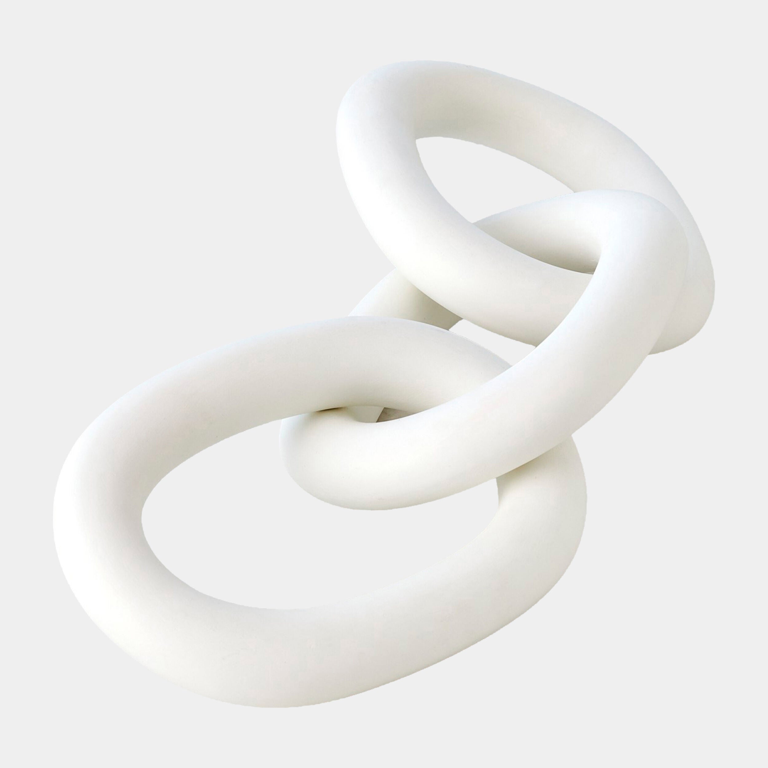 3 Ring Chain-Matte White