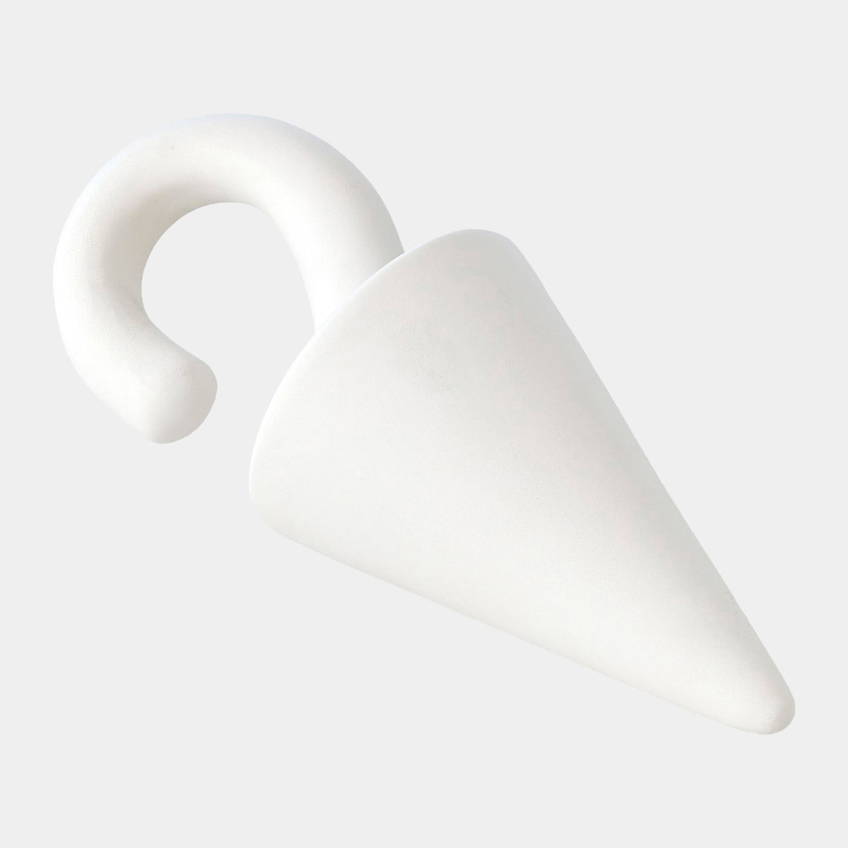 Cone Drop-Matte White