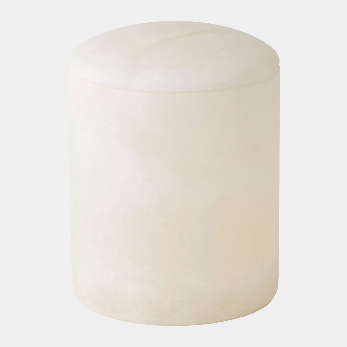 Gala Alabaster Canister-White-Tall