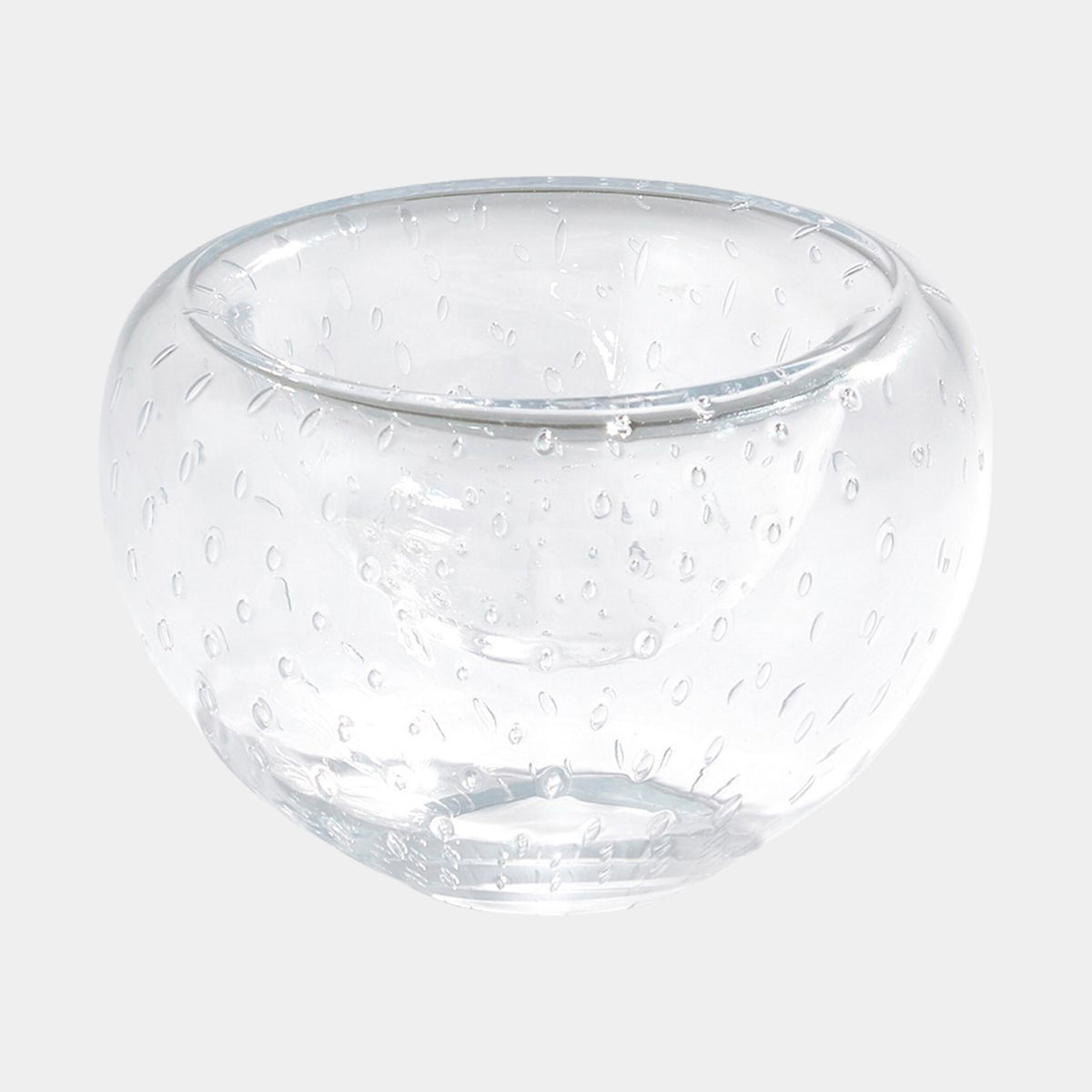 Double Take Bowl-Clear Seeded-Sm