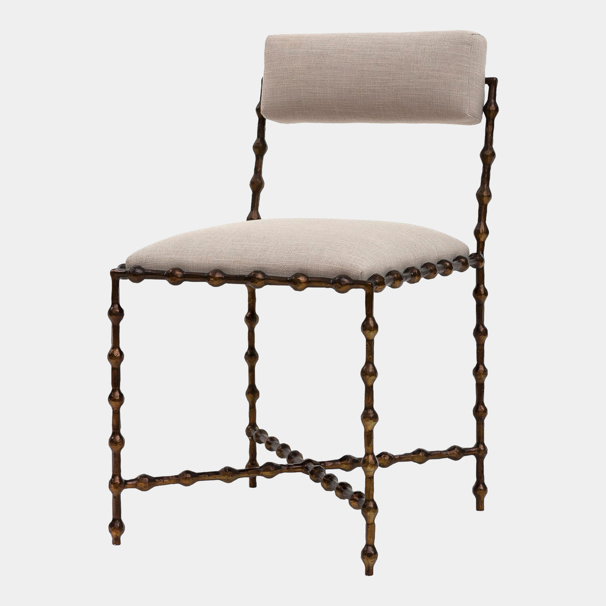Elder Dining Chair-Bronze-Cambric Stone