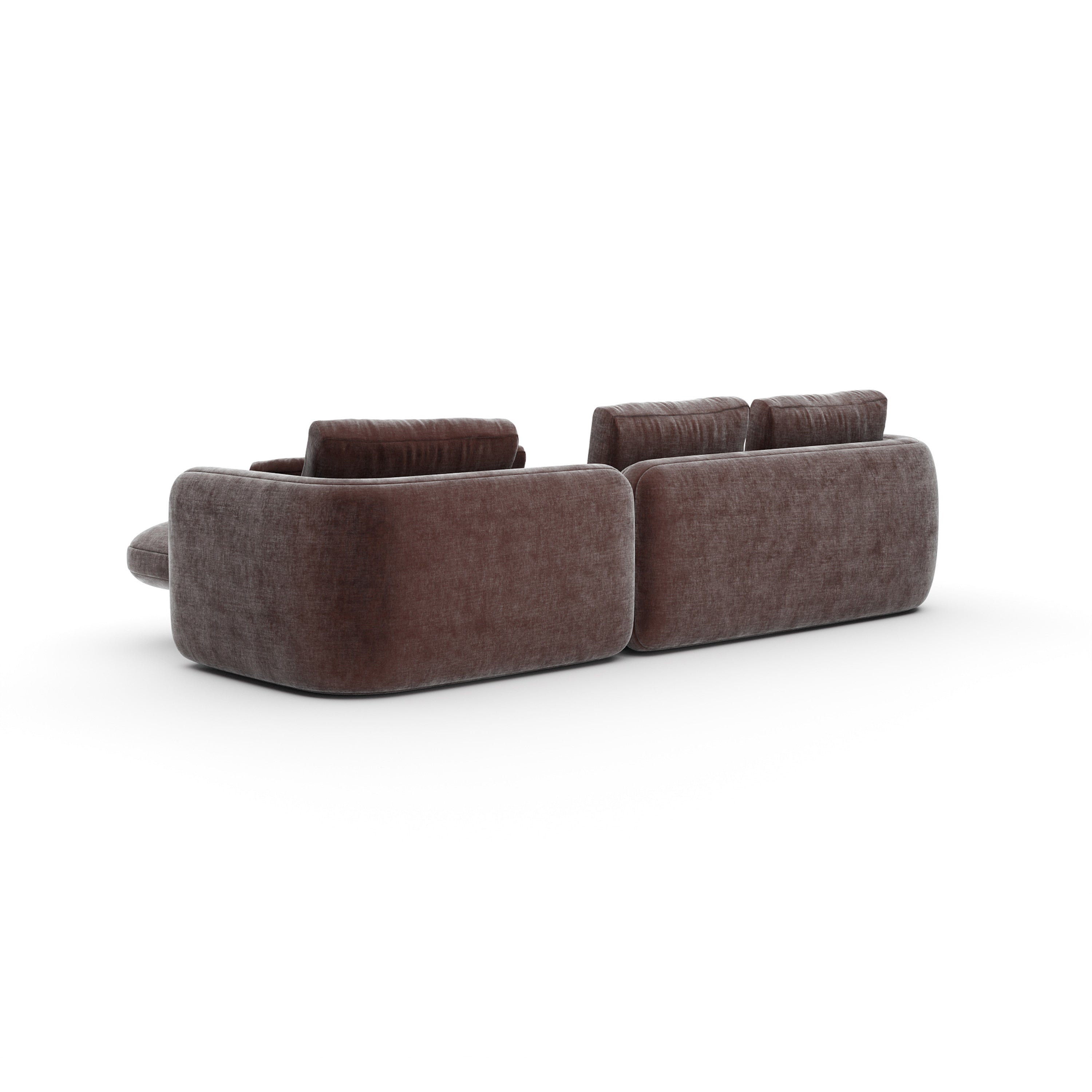Overlap Right Chaise Sec Small Dk Taupe – Sectionals by Caracole | Sutter & Vale