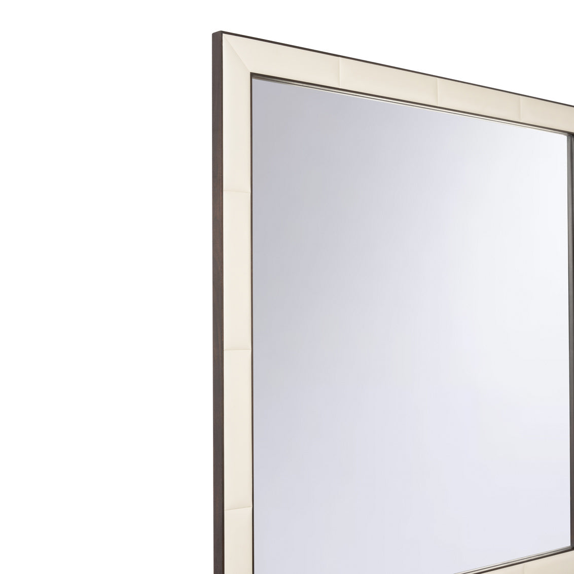 Luca Mirror in Dark Walnut/White / Wood - Chelsea House