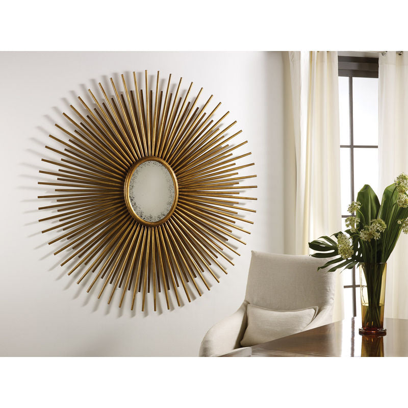Oval Florentine Mirror-Gold