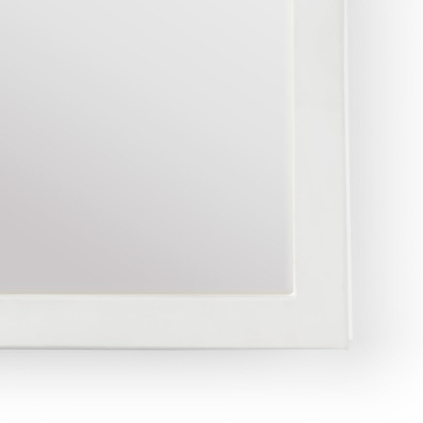 High Tide Mirror - White in 38 / Metal - Chelsea House