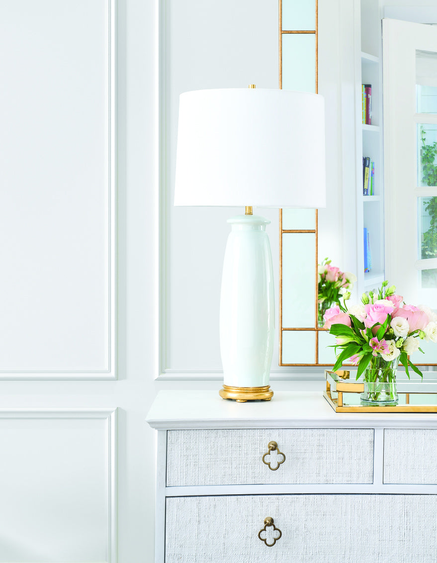 Melanie Lamp - Iceberg in 28.5 / Ceramic/Porcelain - Chelsea House