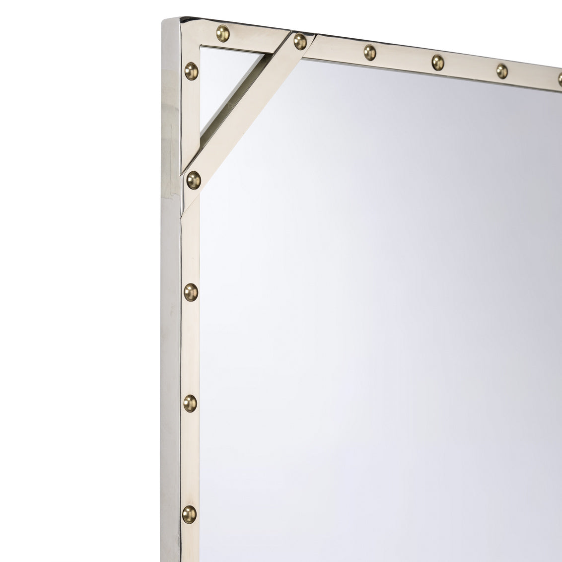 Rivet Mirror - SM in 24 / Metal - Chelsea House