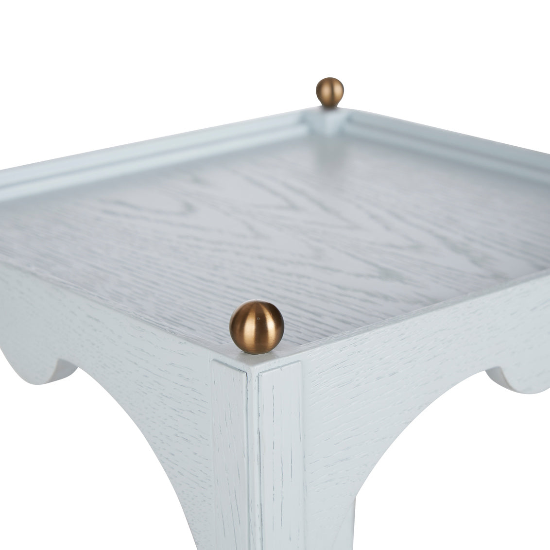 Kent Drinks Table-Blue in Pale Blue/Gold / Wood - Chelsea House