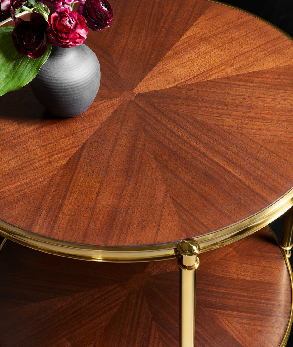 Kristin Two Tier Round End Table