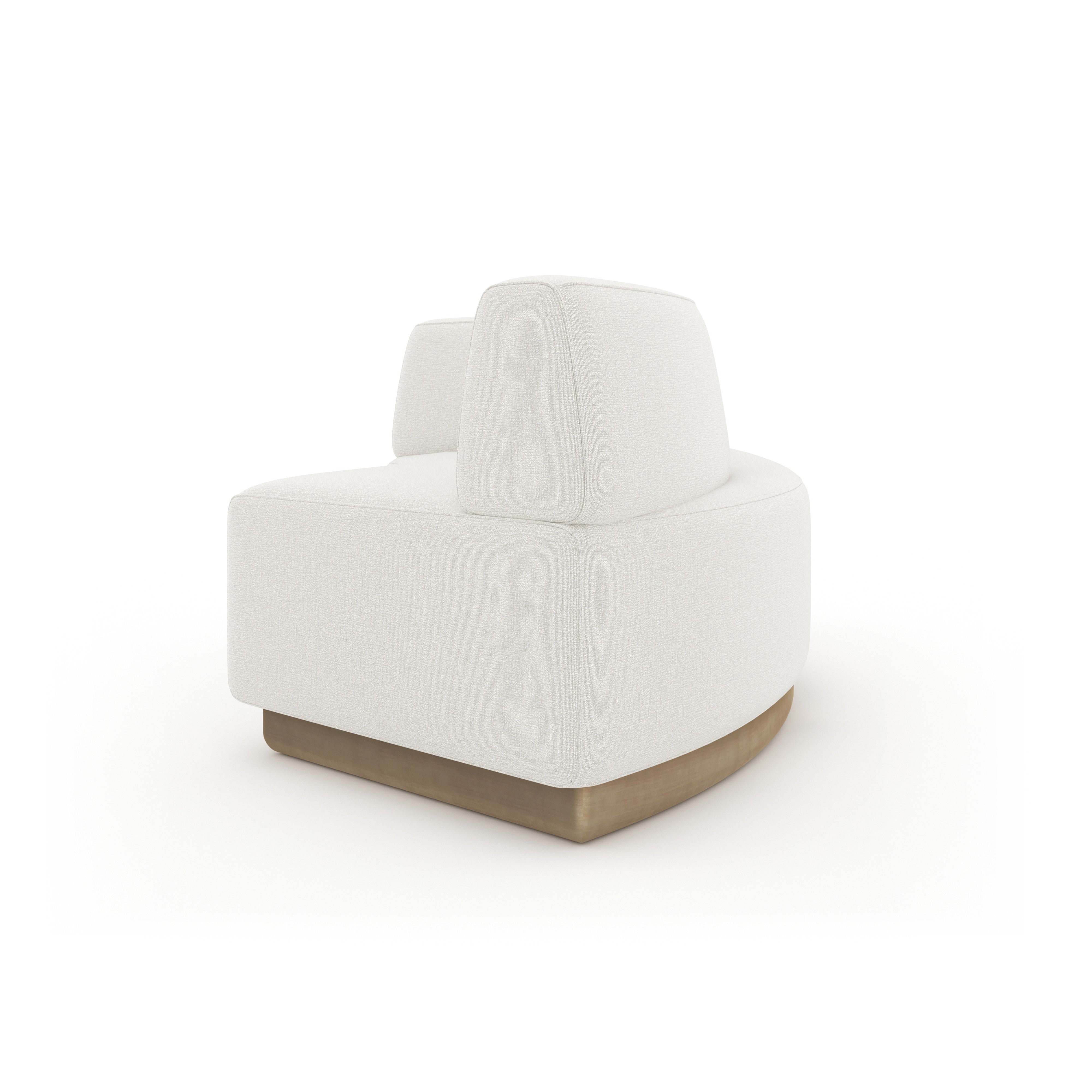 Crescent Armless Loveseat