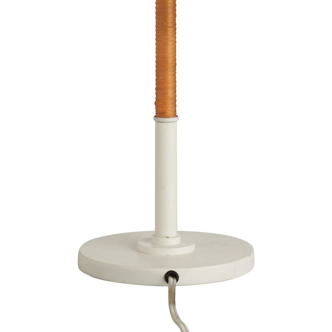 Amelia Rattan Lamp - White in 33 / Metal - Chelsea House