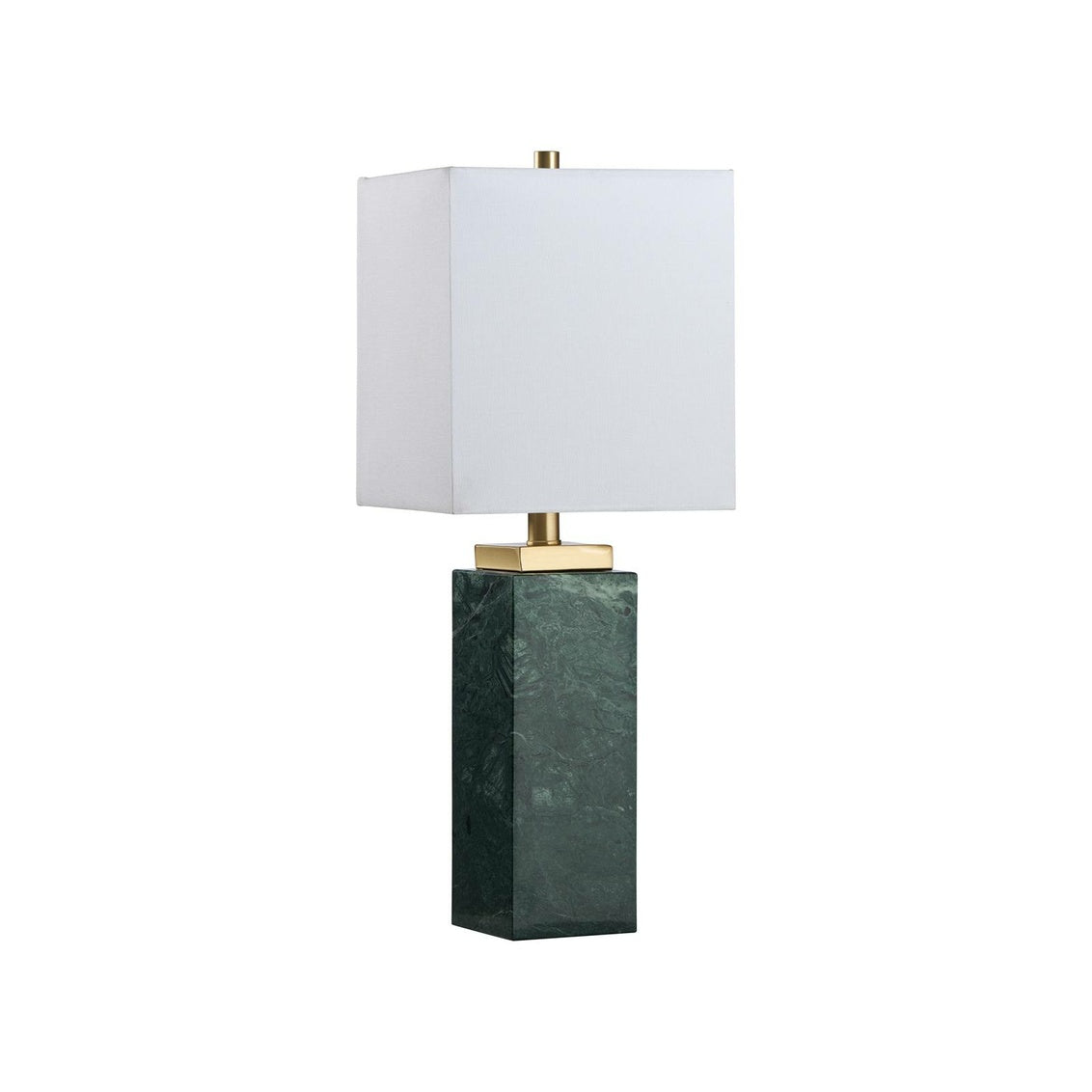 Pax Table Lamp in Natural Green/Antique Brass / Stone - Chelsea House