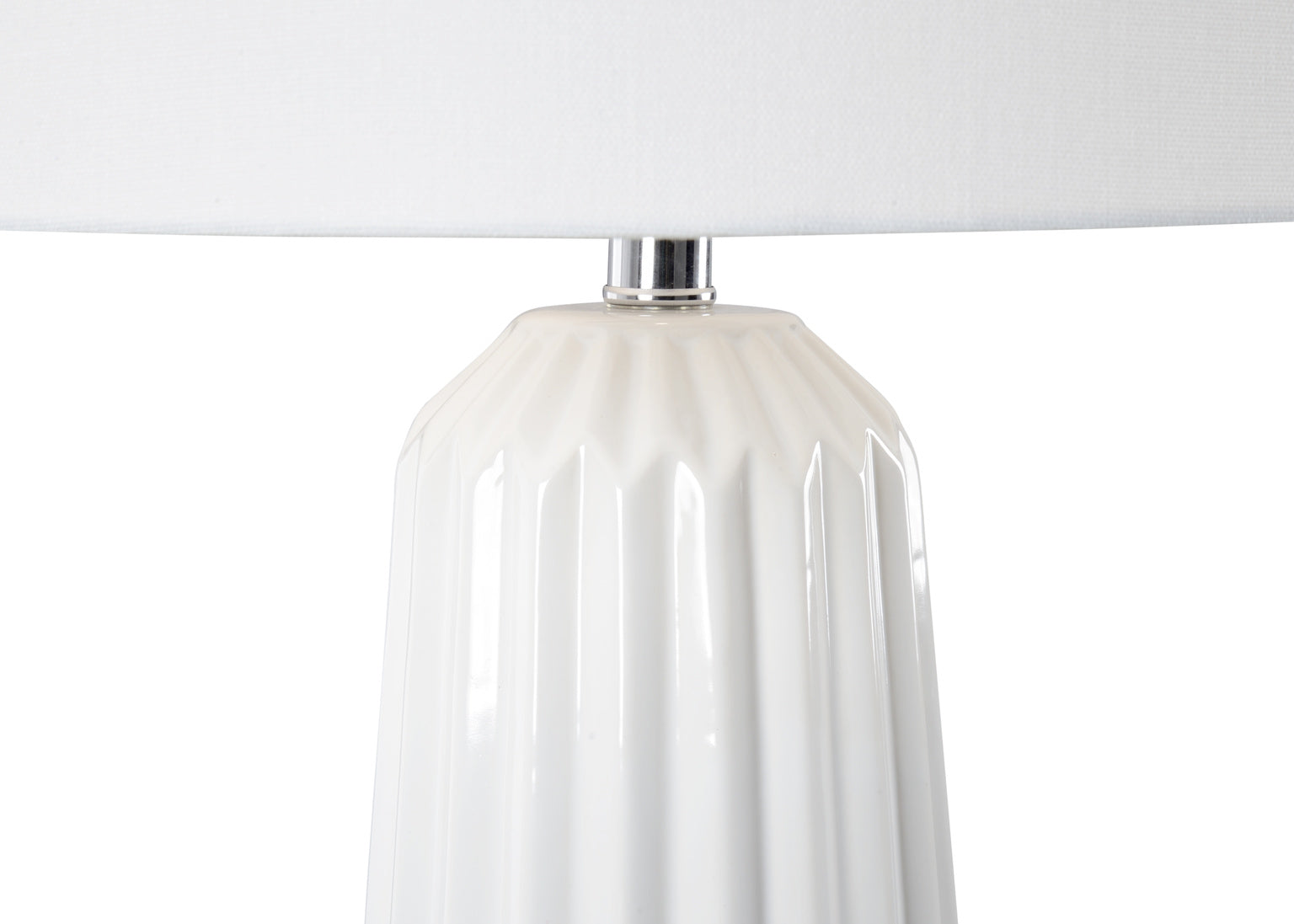 Gamble Lamp - White in 28 / Ceramic/Porcelain - Chelsea House