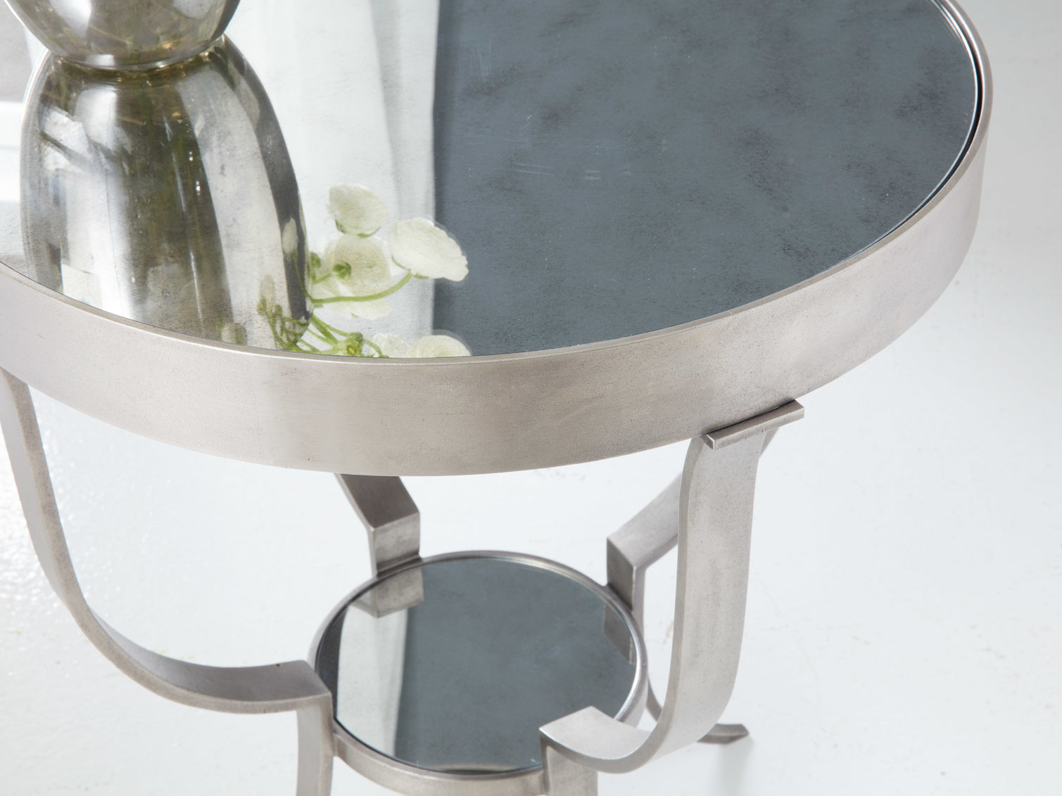Small Gueridon Table-Antique Aluminum – Accent Tables by Modern History | Sutter & Vale