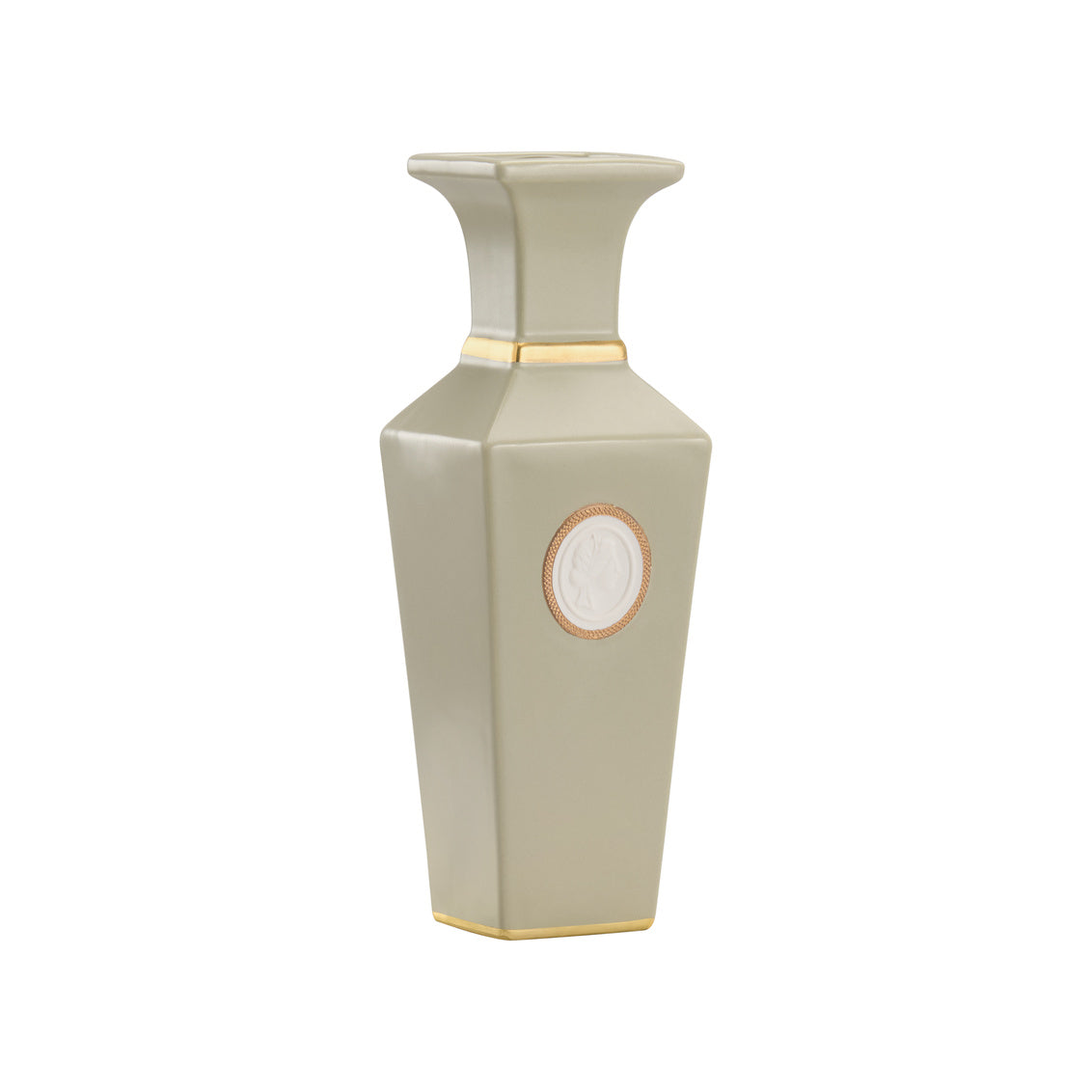 Intaglio Vase- Green