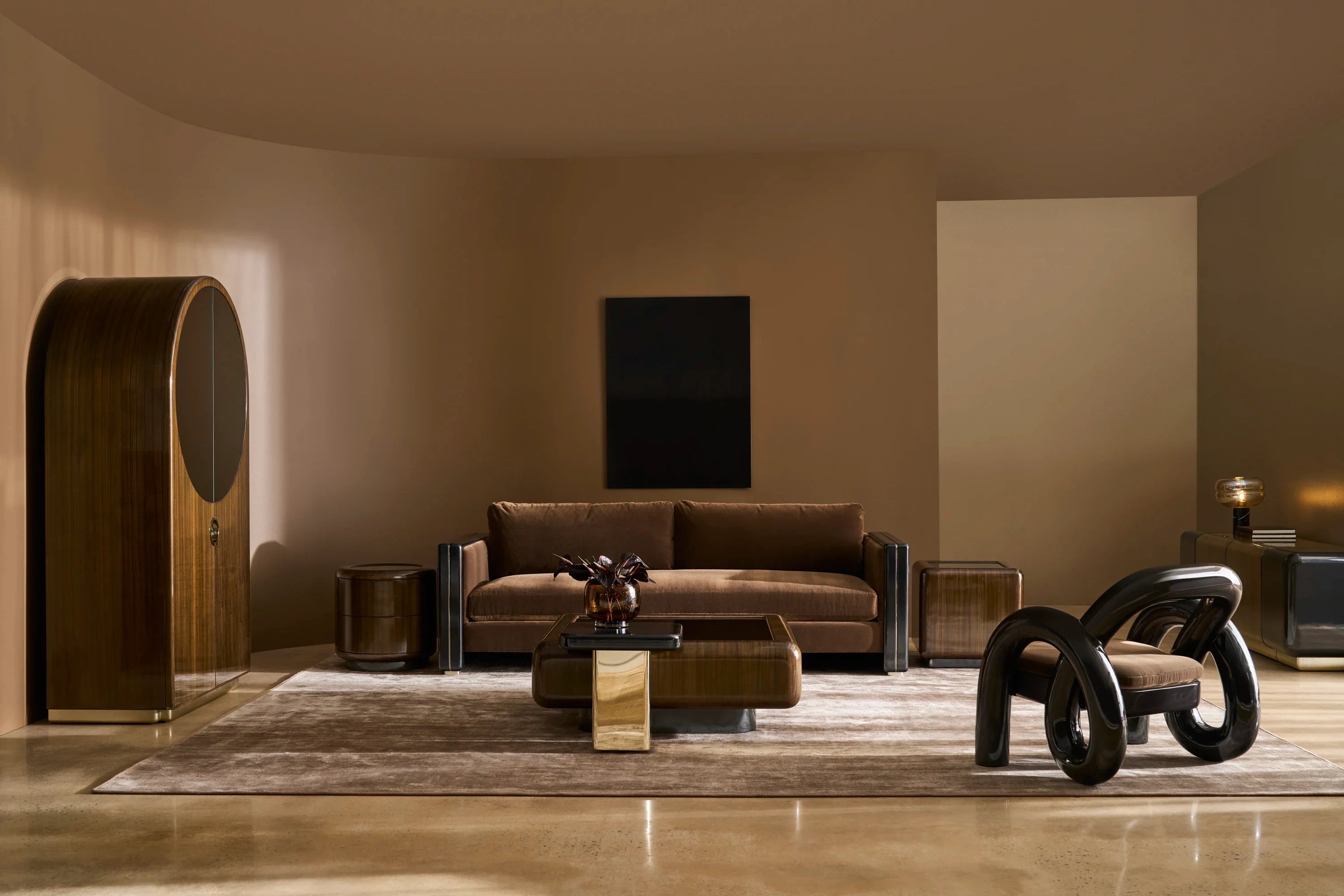 Gelee Sofa - Chocolate – Sofas & Loveseats by Caracole | Sutter & Vale