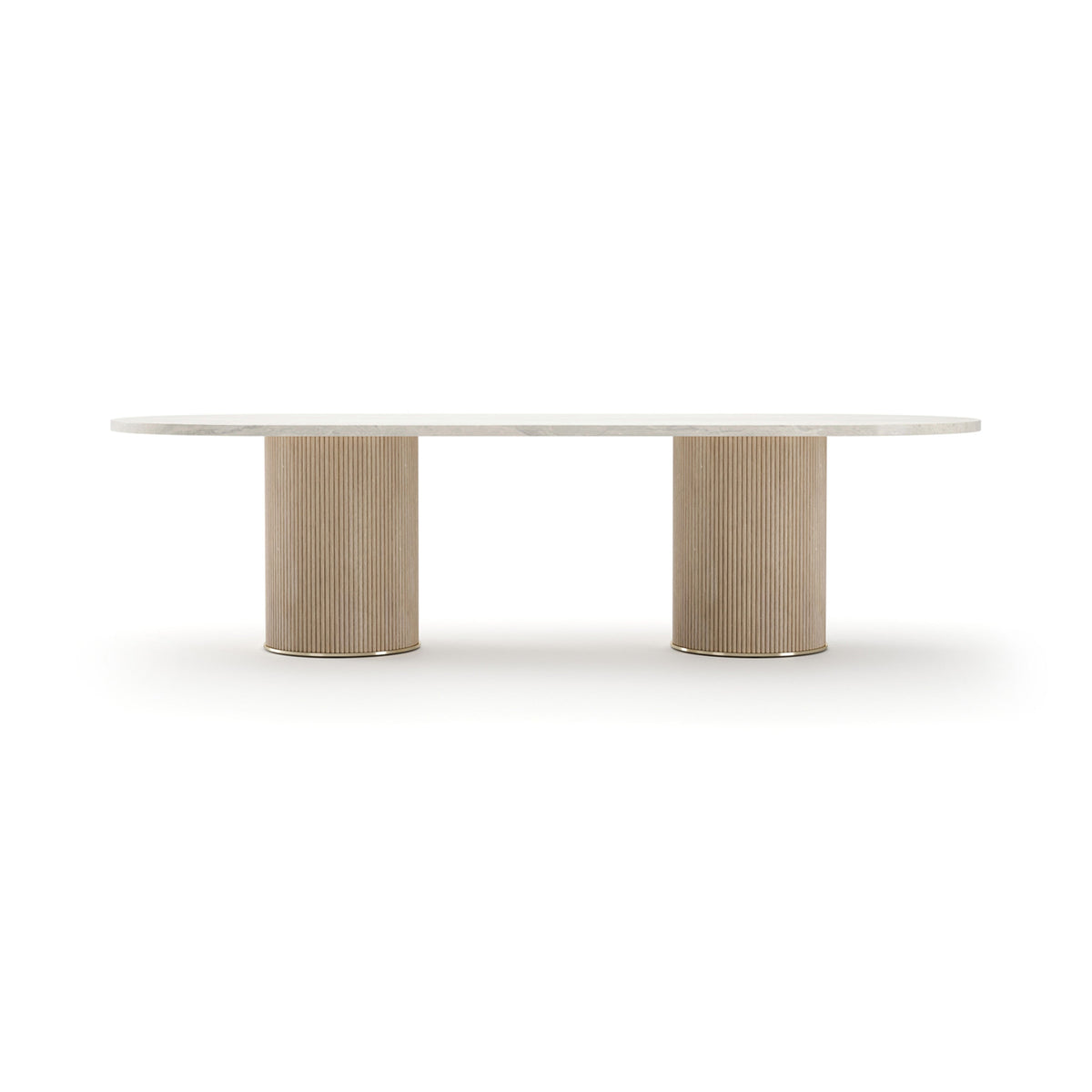 Rhythm Oval Stone Top Dining Tbl