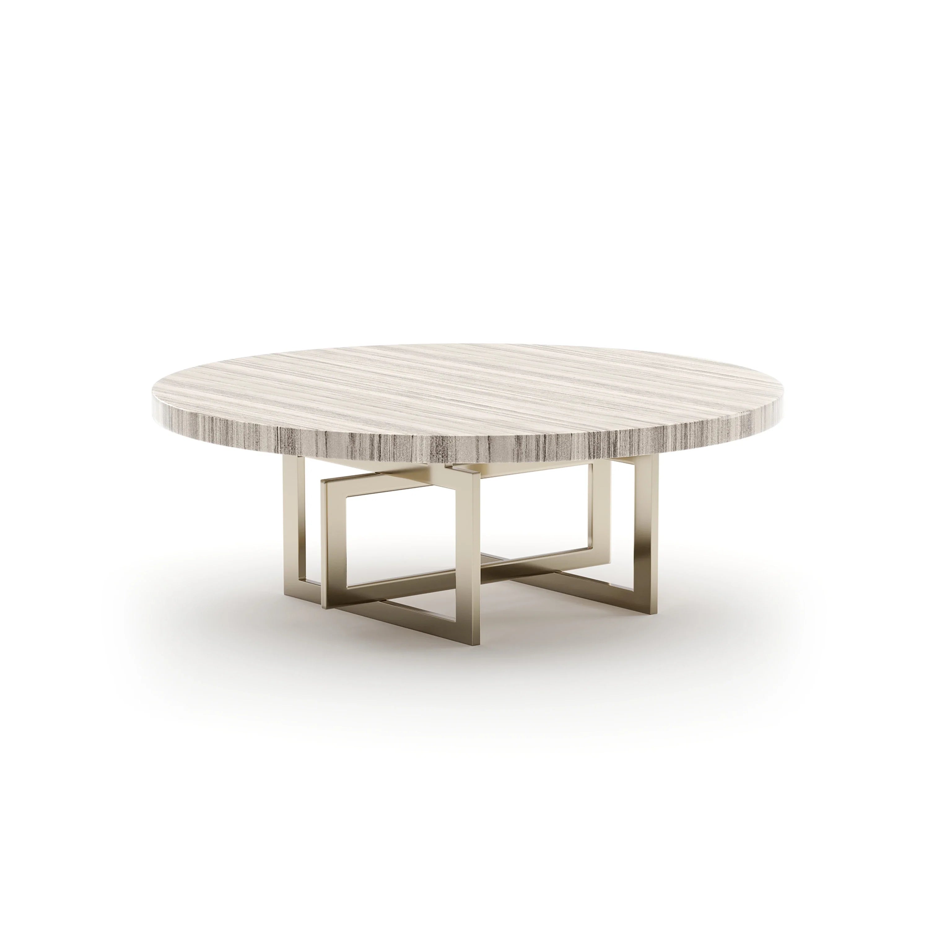 Wish You Were Here 48" Rnd Cktl Tbl Lt – Cocktail Tables by Caracole | Sutter & Vale